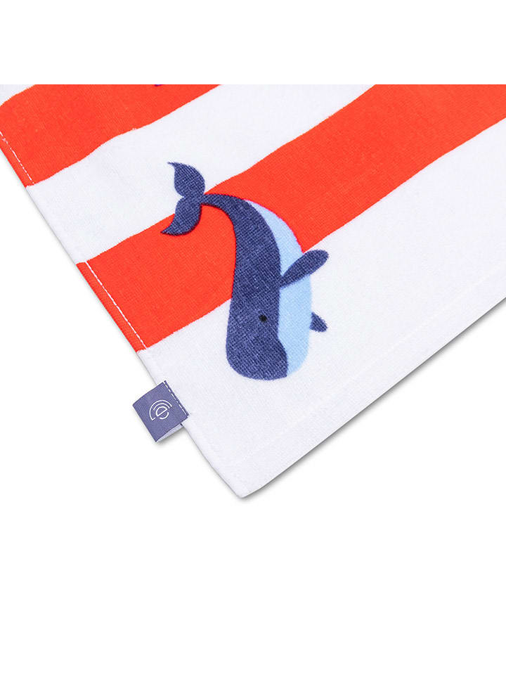 Swim Essentials Strandtuch ''Ocean'' in Rot/ Weiß - (L)135 x (B)65 cm günstig kaufen 135x65 cm
