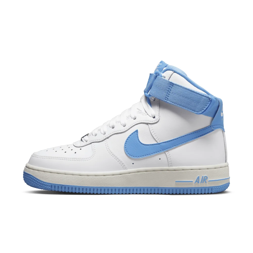 Nike WMNS Air Force 1 High OG QS University Blue DX3805-100 / weiss