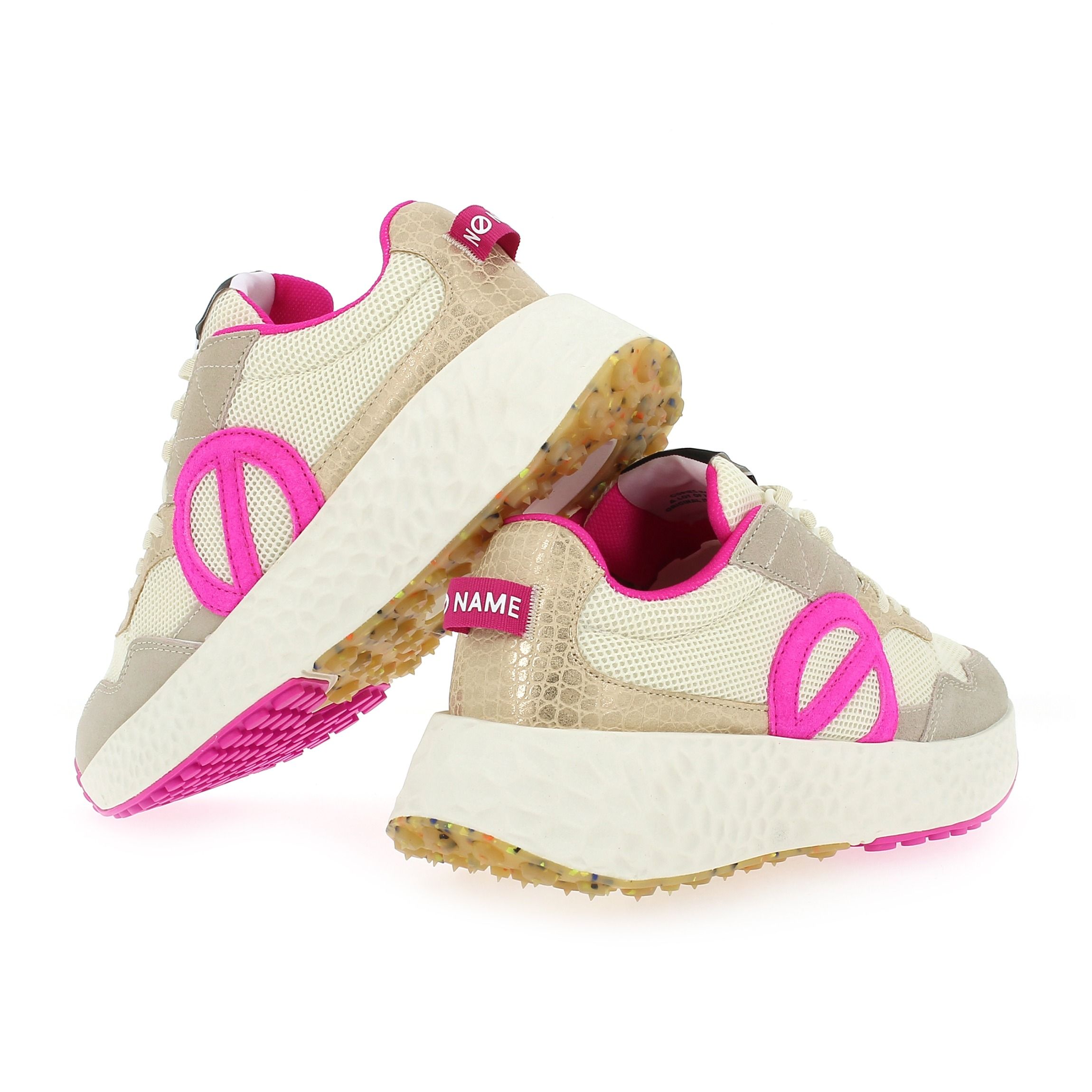 No Name  CARTER JOGGER - Crème Fuchsia