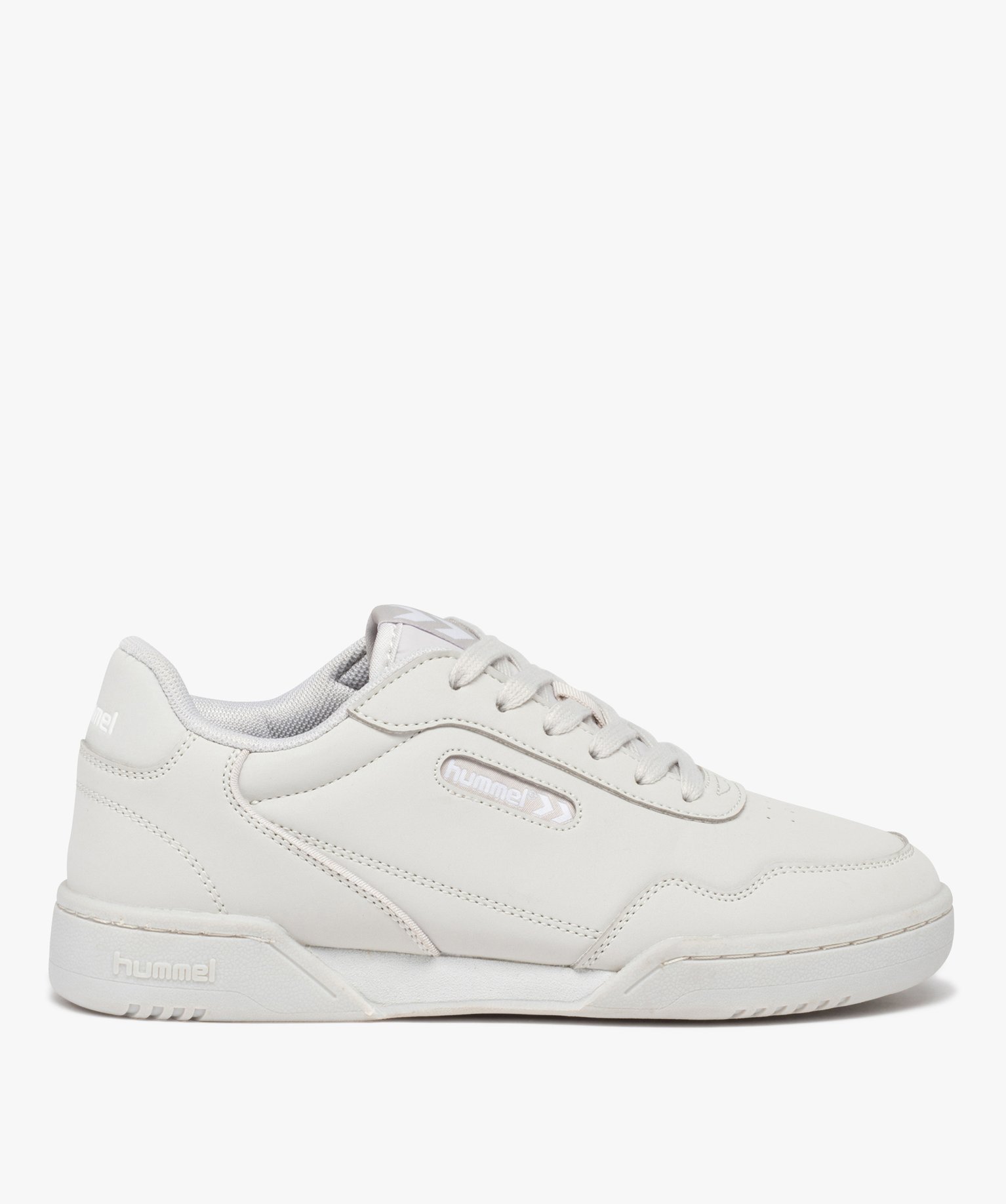 Baskets femme unies à lacets – Hummel Forli beige | GEMO