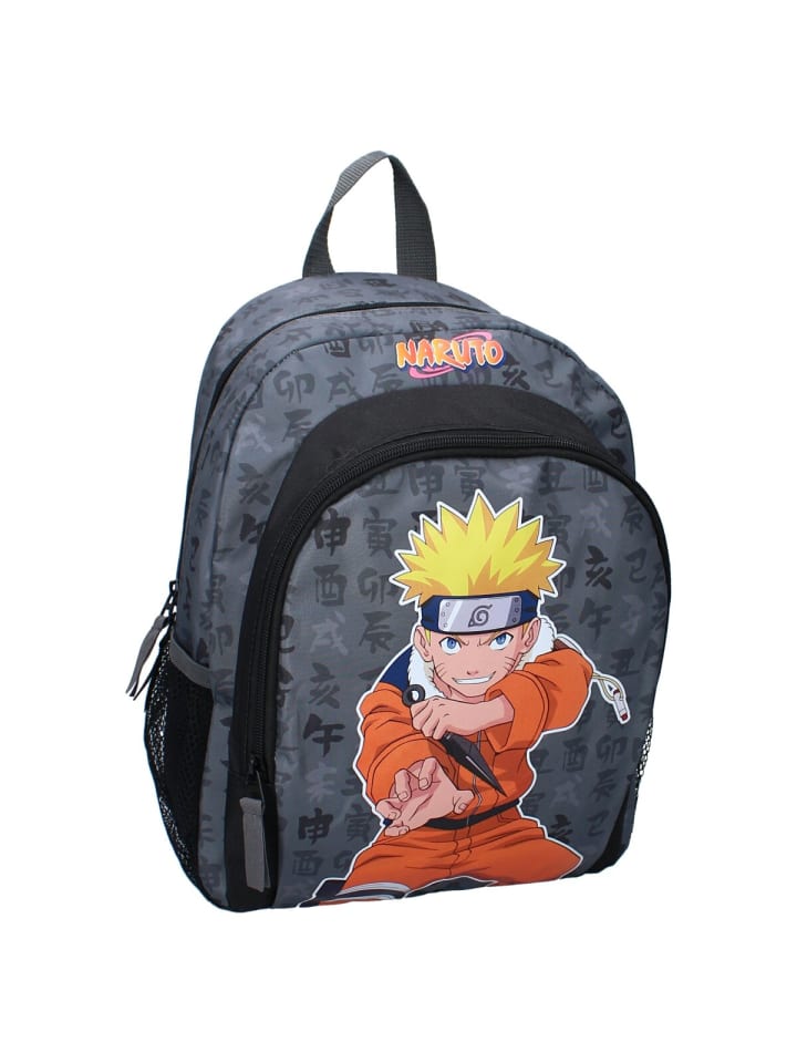 Naruto Naruto Rucksack Tasche Perfekt für Sport, Schule & Abenteuer Bag in Grau günstig kaufen 35 x 26 cm