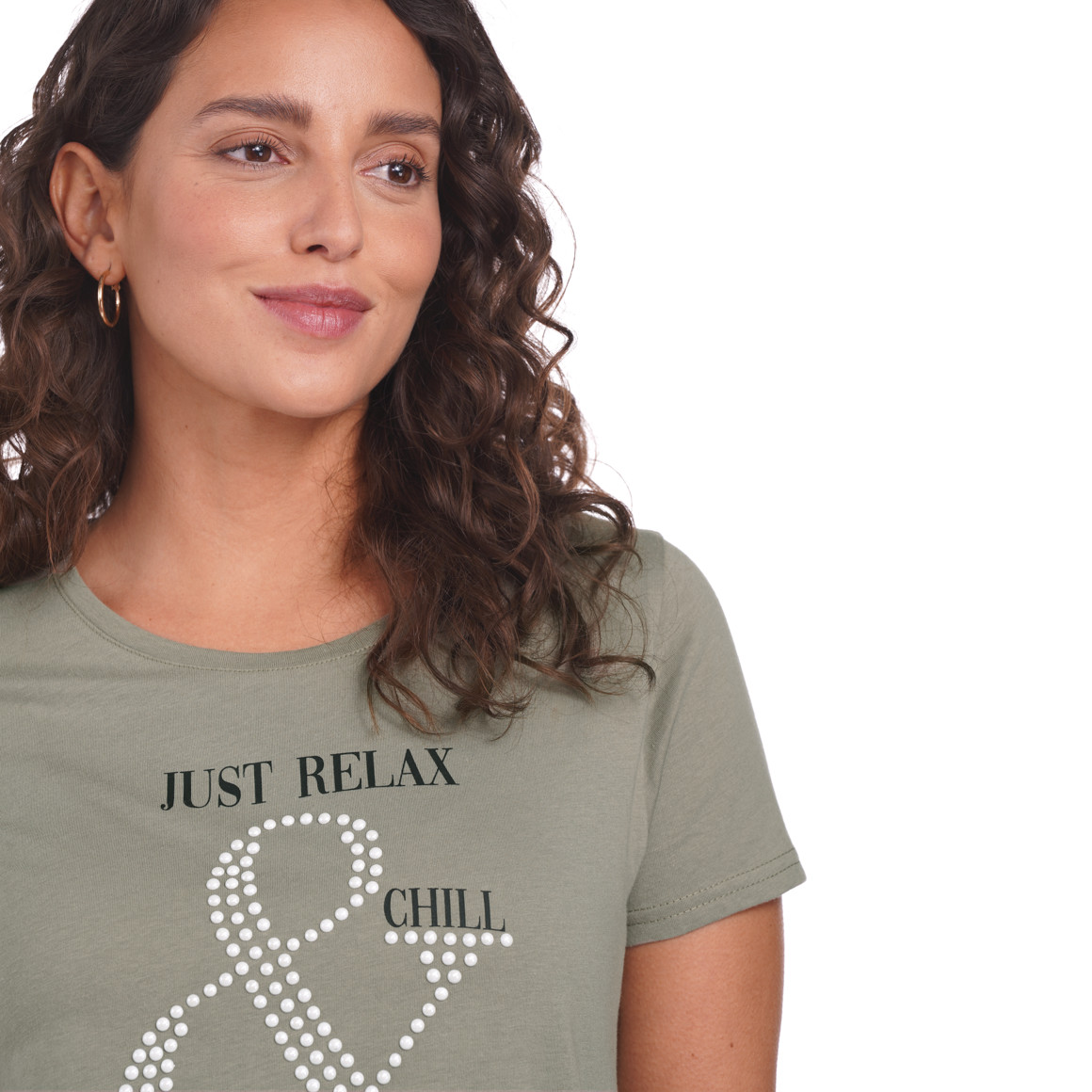 Damen T-Shirt mit Message-Print