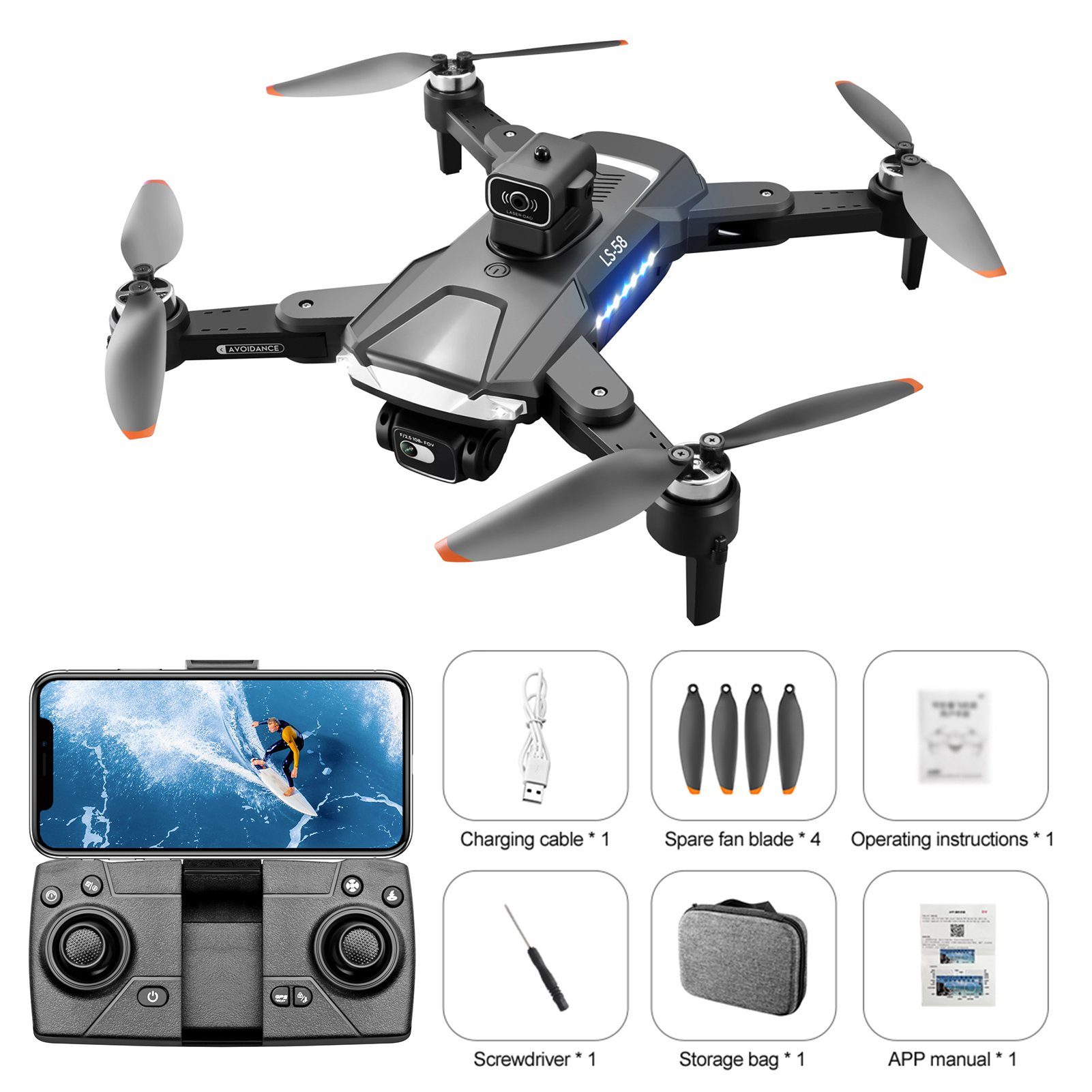 Rutaqian Drohne mit Kamera 4K,RC Quadcopter für Jungen Mädchen Anfänger Drohne