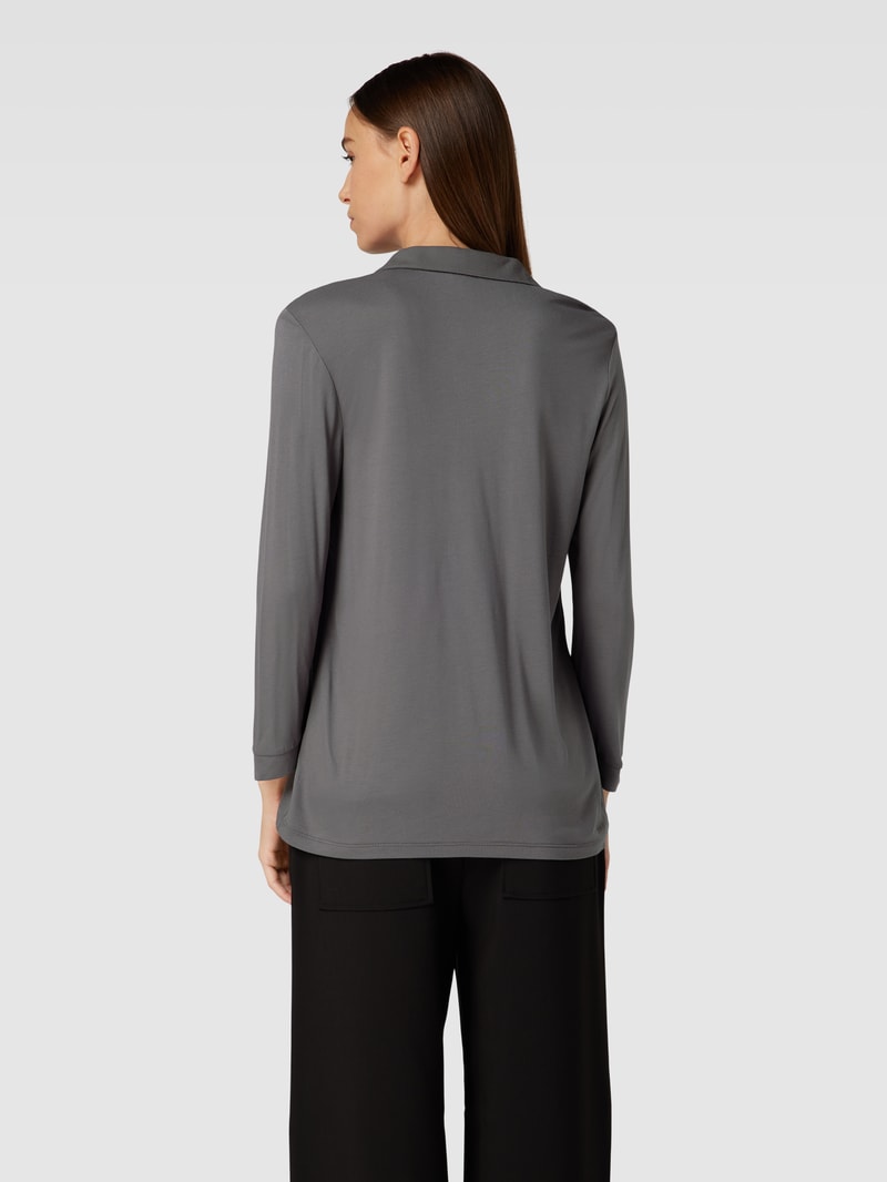 Blusenshirt aus Viskose in anthrazit