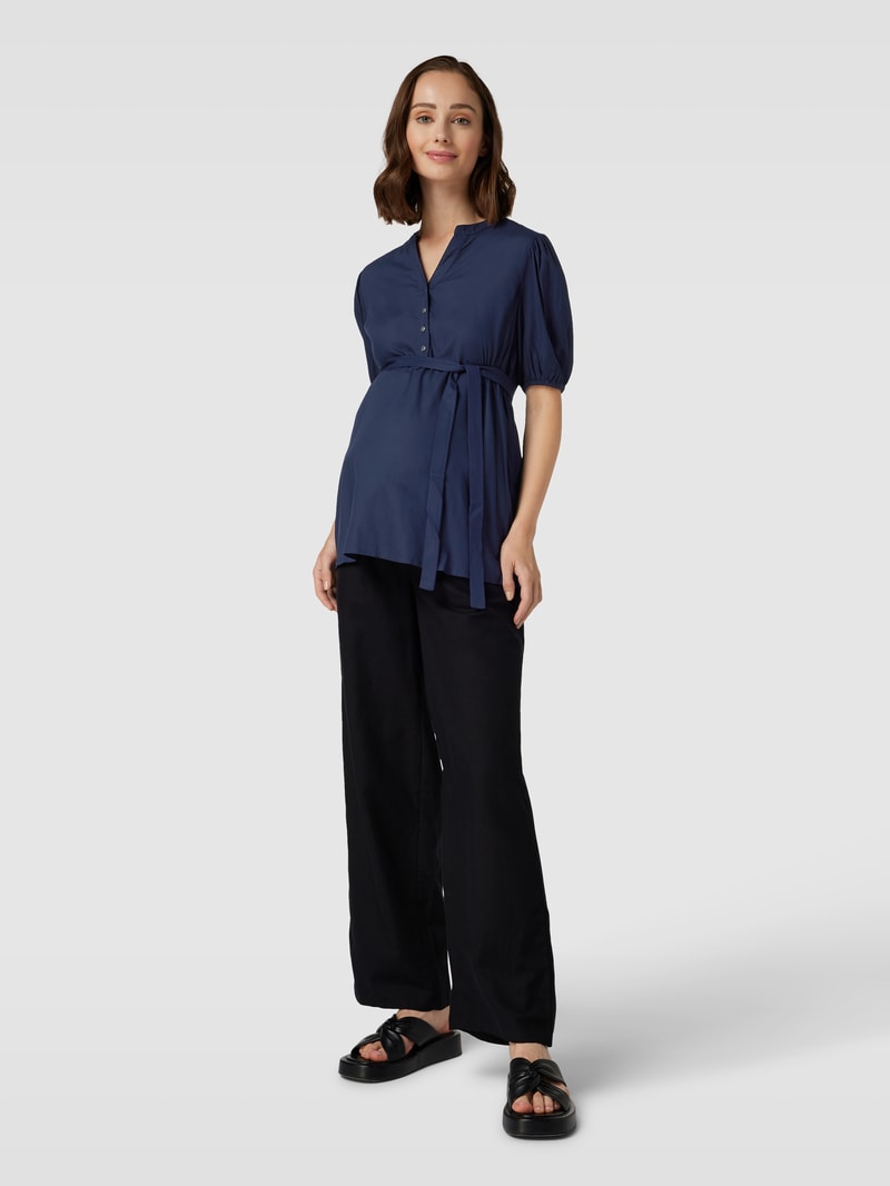 Umstands-Bluse aus Viskose Modell 'MERCY' in marineblau