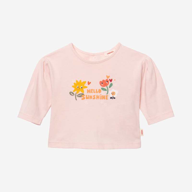T-shirt bébé fille à message rose Catimini