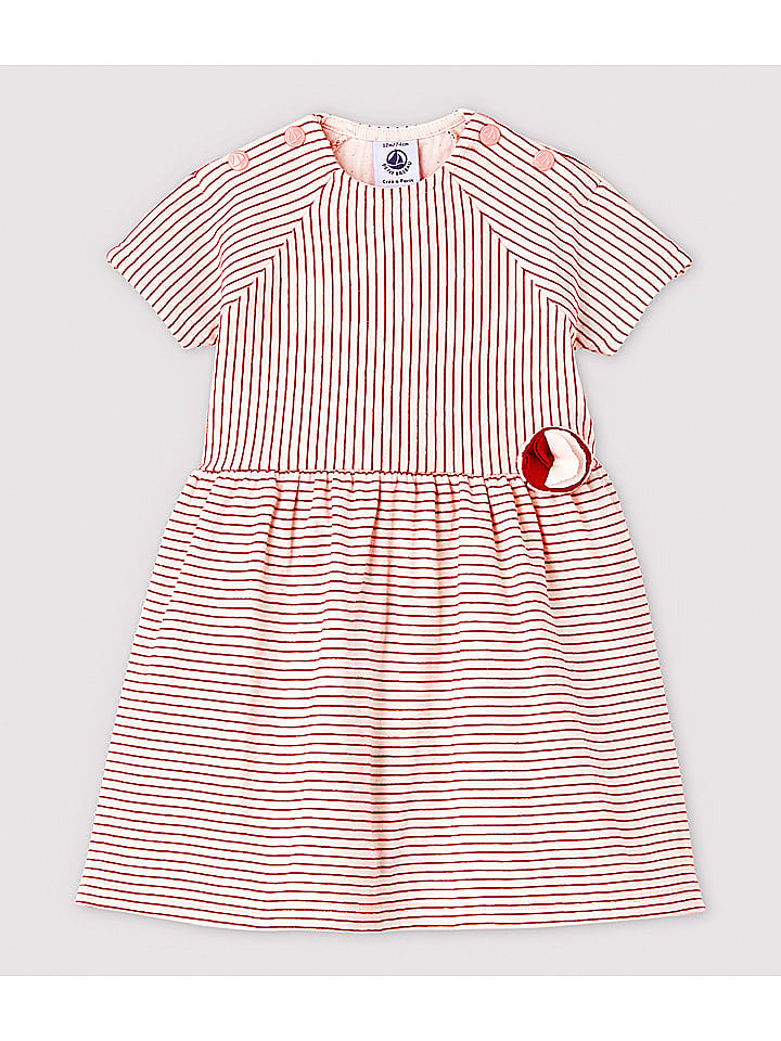 PETIT BATEAU Kleid in Rosa/ Rot günstig kaufen 92