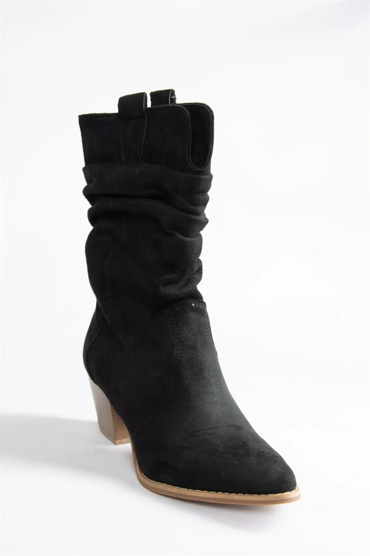 Fox Shoes  Schwarze Wildlederstiefel für Damen J404040002
