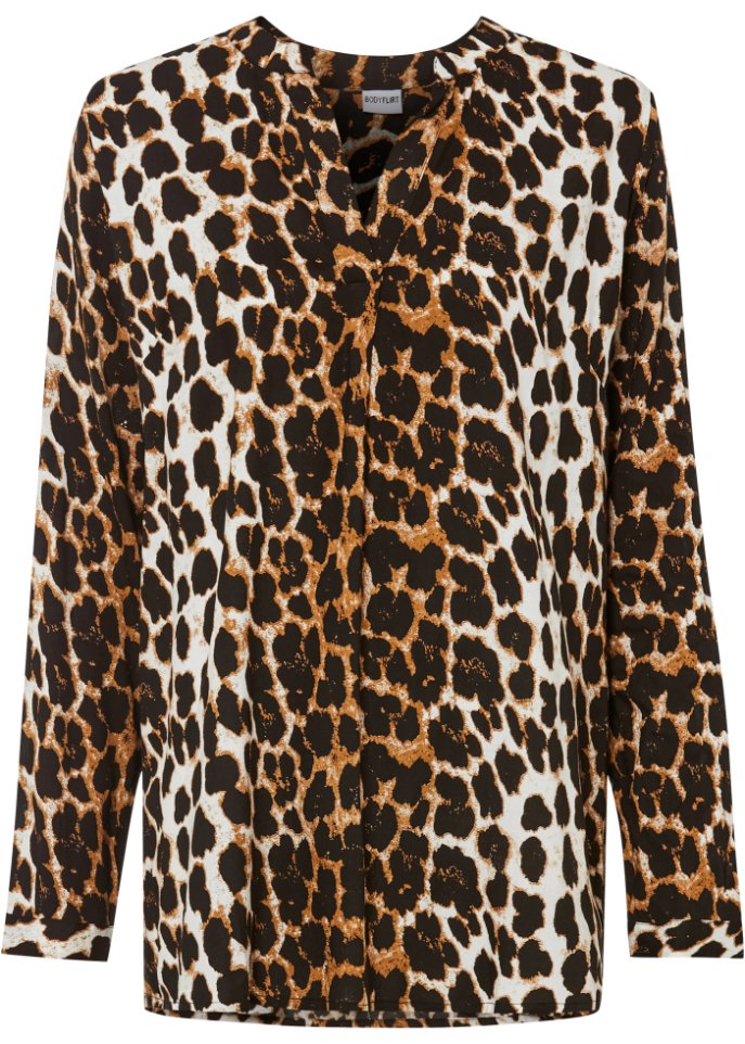 bedruckte Longbluse