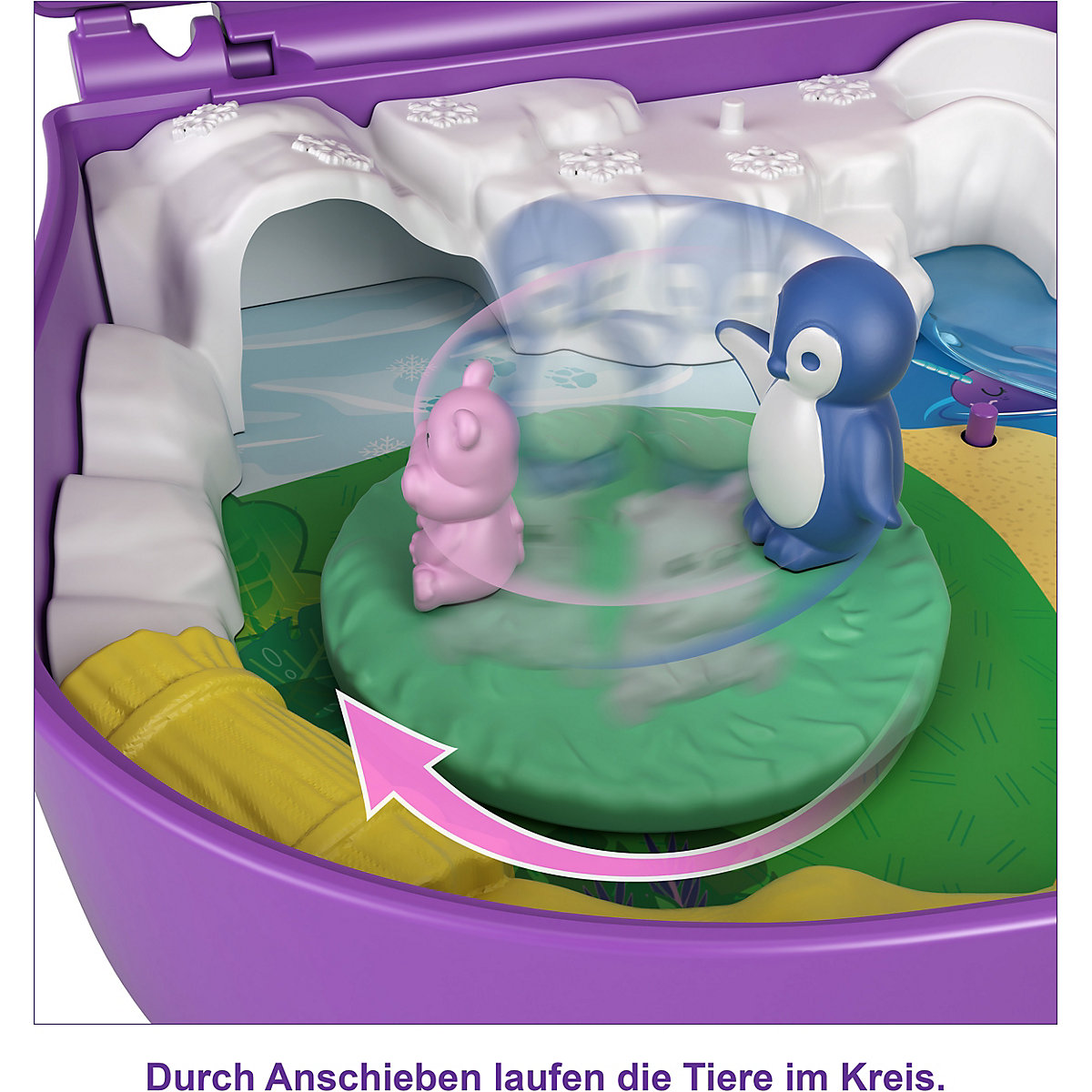 Polly Pocket Elefantenabenteuer Schatulle mit 2 Puppen und 5 Überraschungen