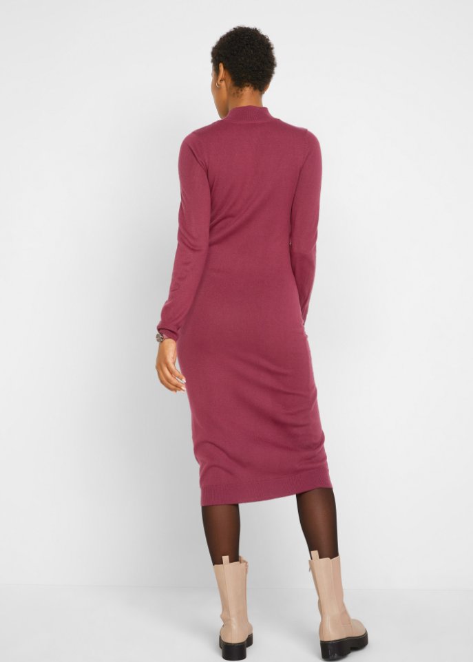 Strickkleid mit Stehkragen