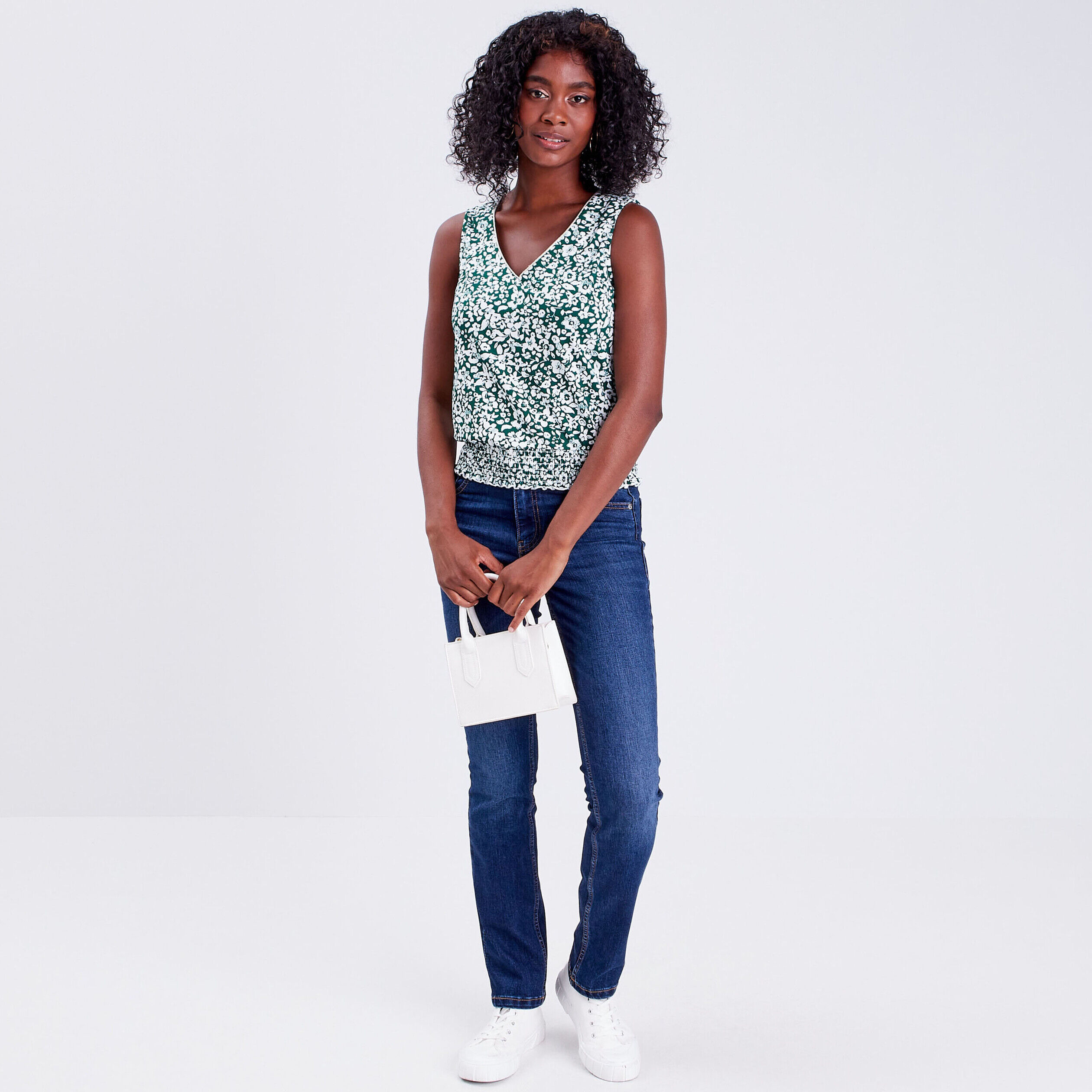 Blouse Sophie- débardeur bleu femme | Cache Cache