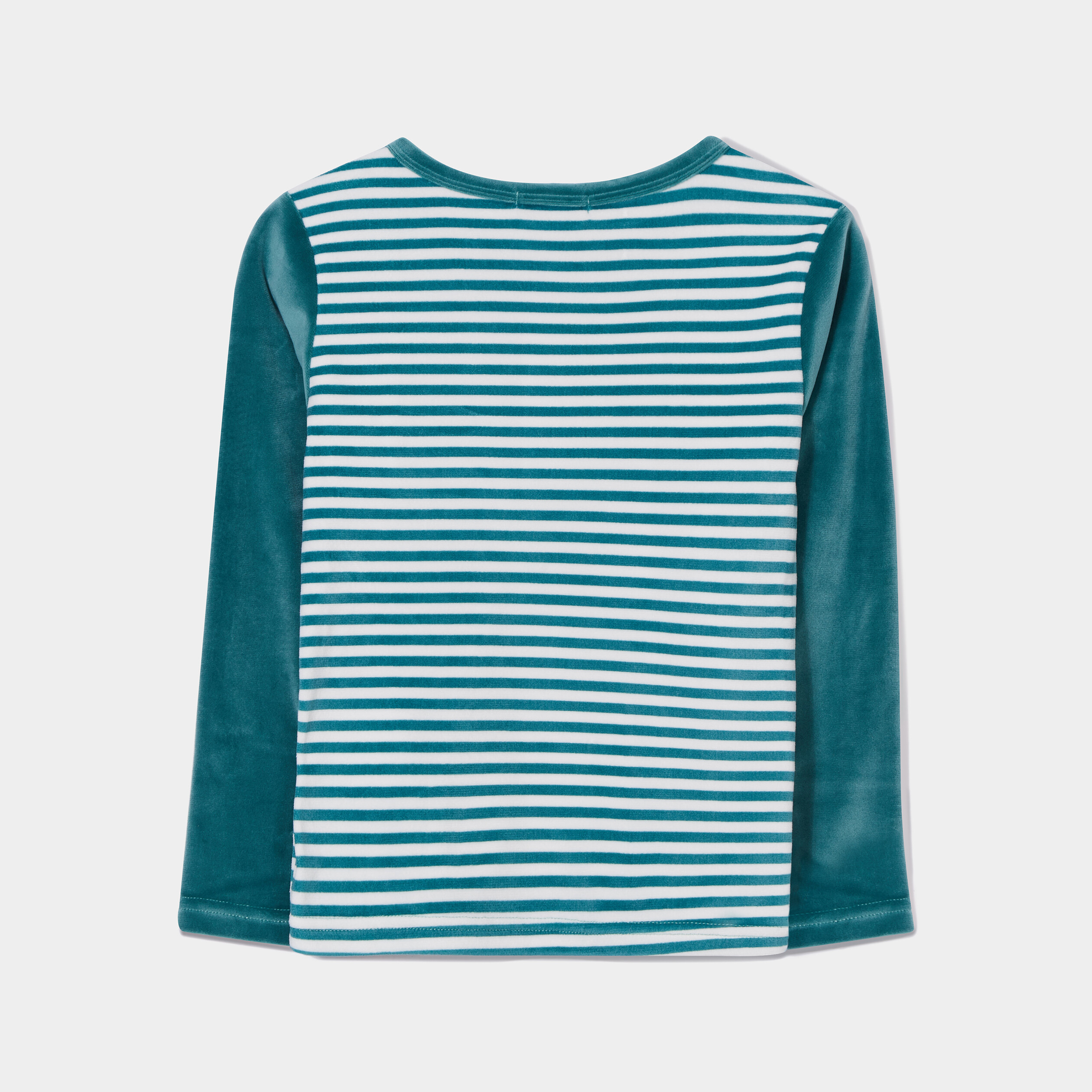 Ensemble pyjama pantalon velours vert émeraude garçon | La Halle