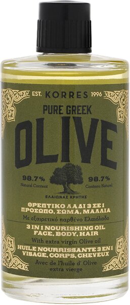 KORRES Pure Greek Olive 3 in1 für Gesicht, Körper & Haar Körperöl