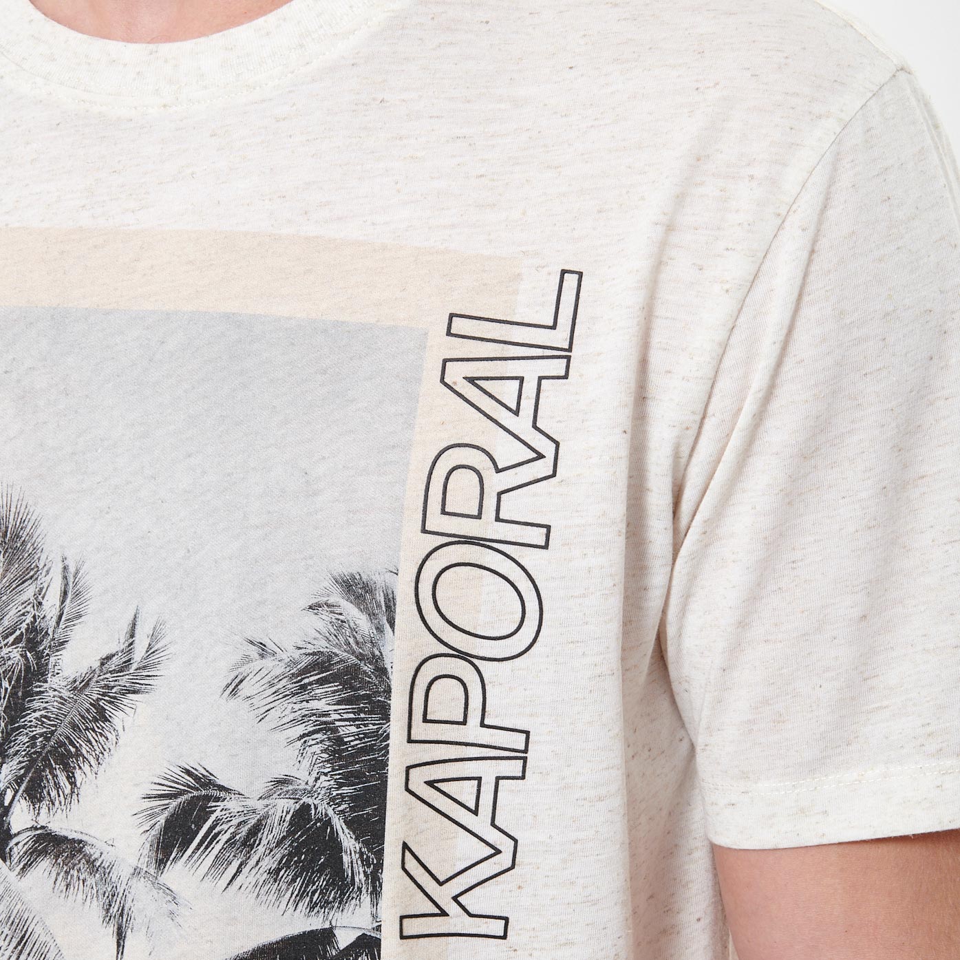 CHAD   T-shirt beige chiné Homme