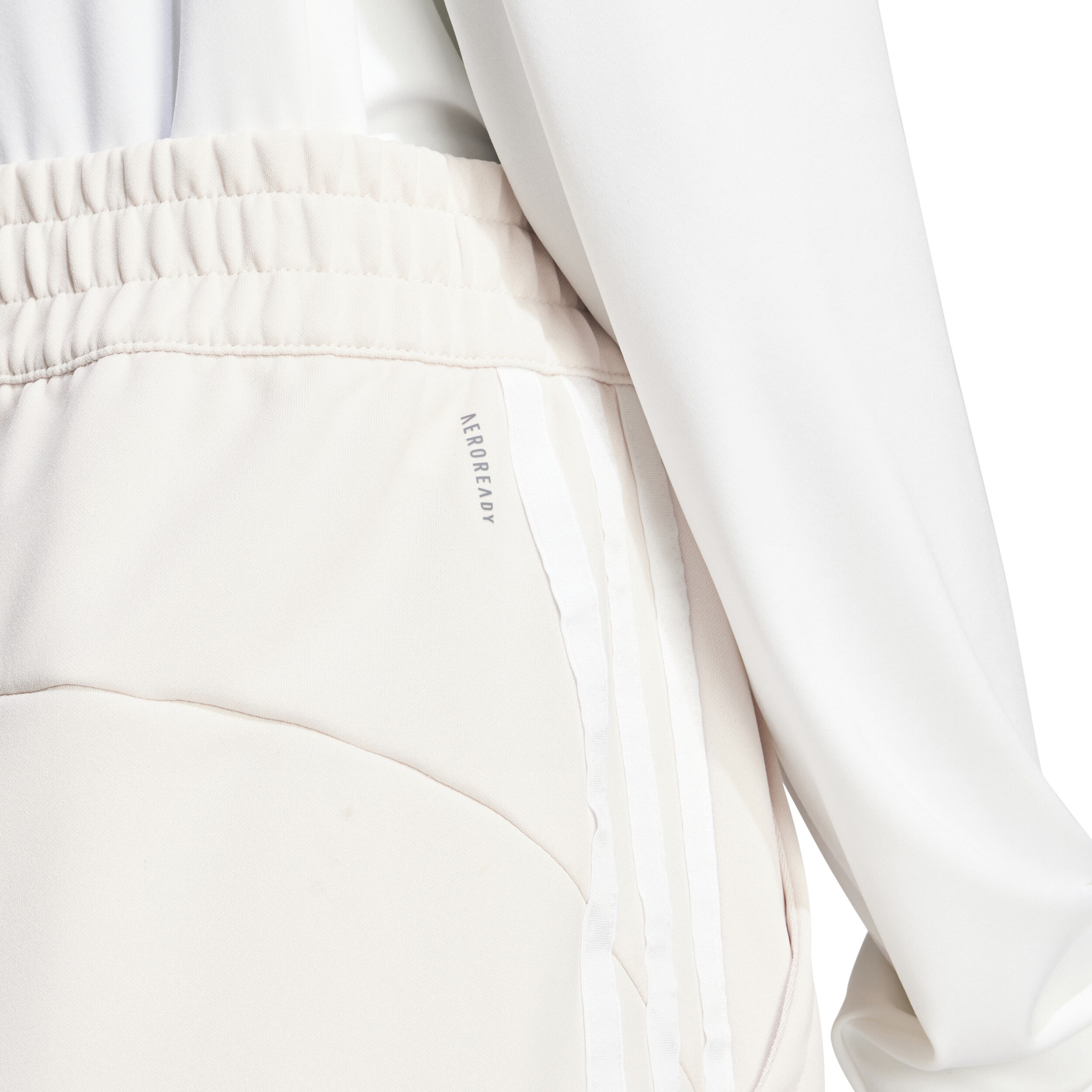 Essentials 3-Stripes Trainingshose Damen - Creme