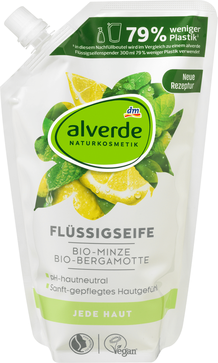 Flüssigseife Bio-Minze, Bio-Bergamotte NF, 500 ml