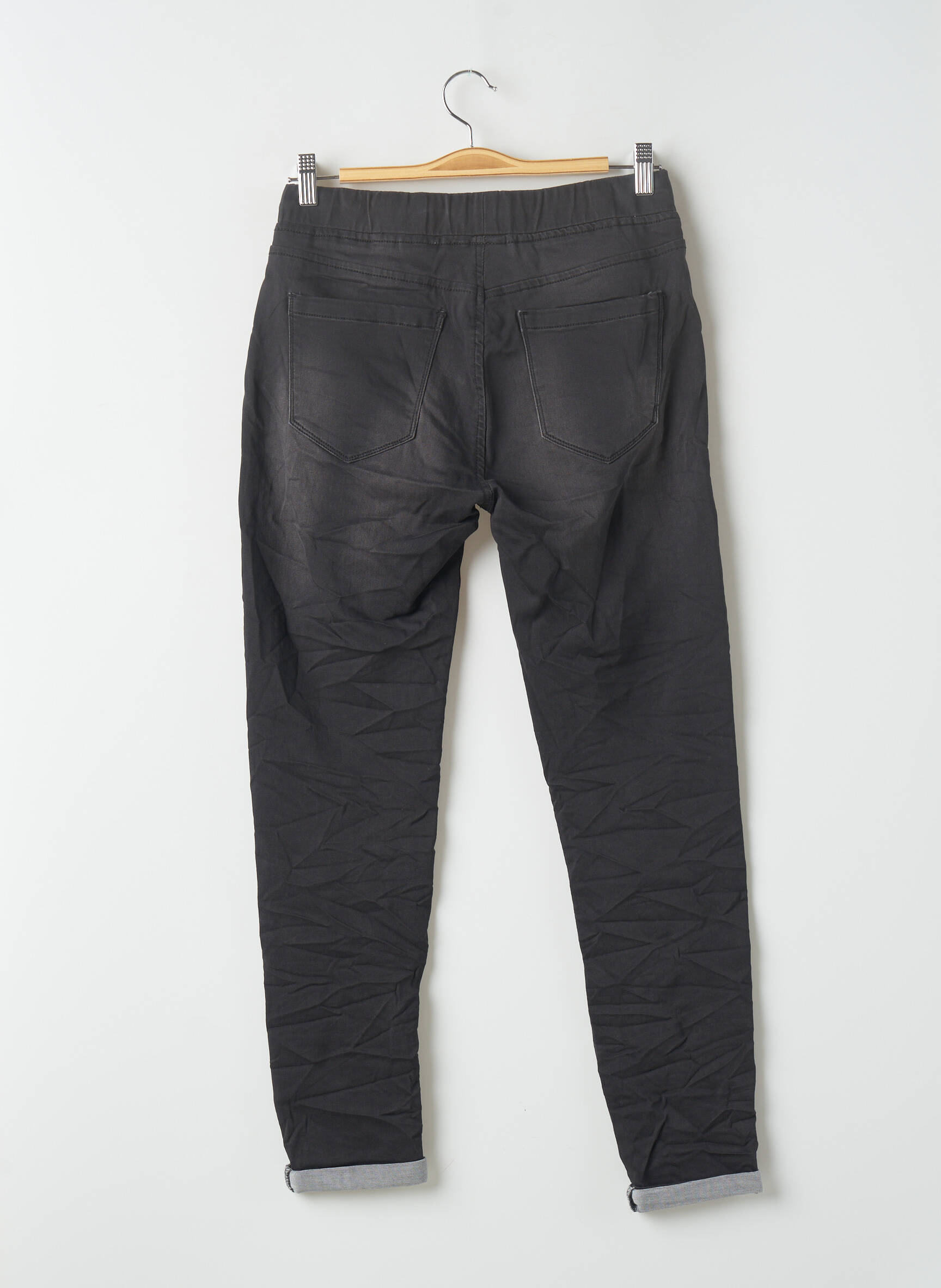 Denim Jeans Coupe Slim Femme couleur noir