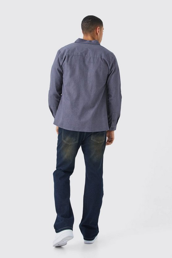Oversize Overshirt mit Reißverschluss