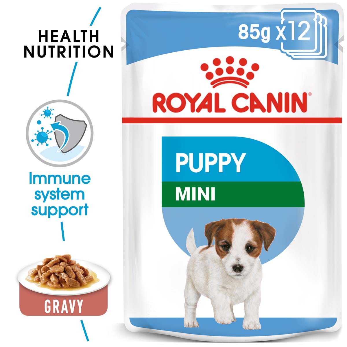 ROYAL CANIN X-Small Puppy 1,5kg + Mini Puppy in Soße 12x85g