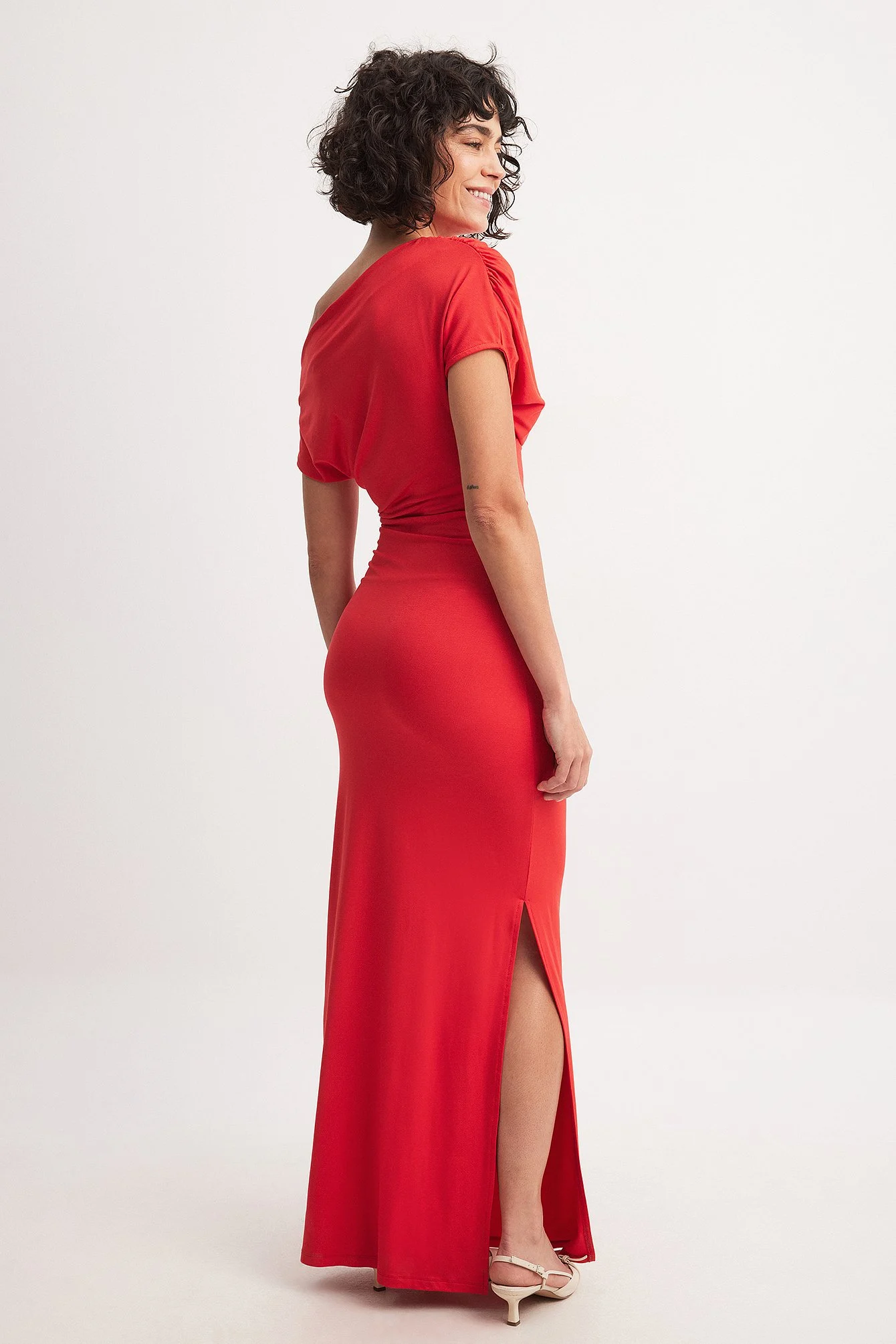 Soft Line drapiertes Maxikleid