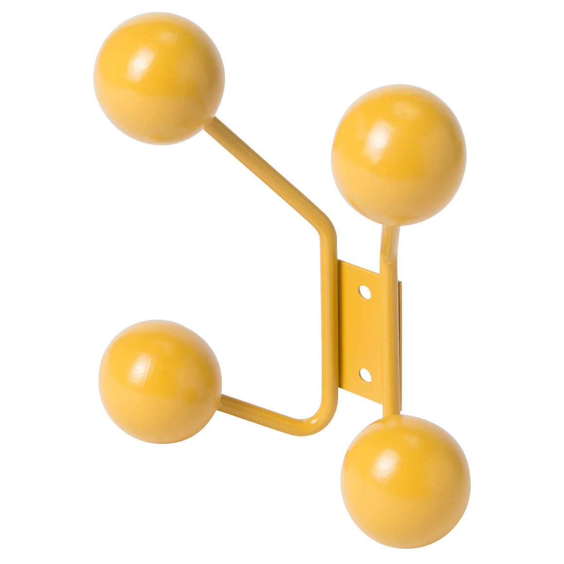 4er Kleiderhaken mit Kugeln
