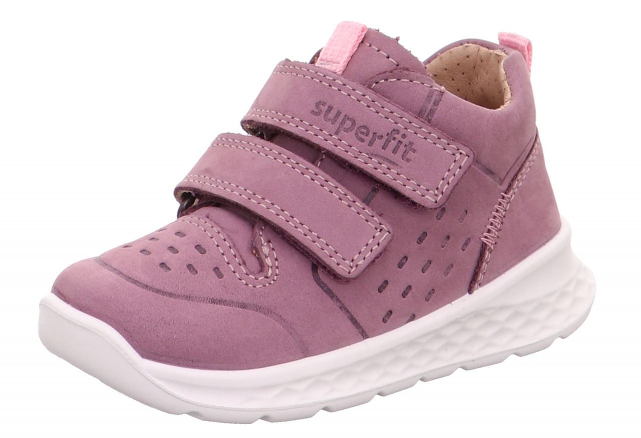 BREEZE - Lila/Rosa Sneaker low mit Klettverschluss