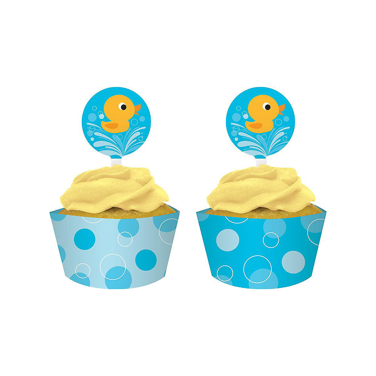 Muffinset Banderolen & Picker Kleine Ente, 24-tlg.