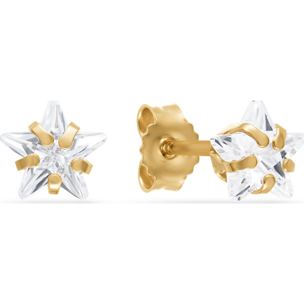 FAVS Boucles d'oreilles à fermoir à poussette 375 Or jaune Boucles d'oreilles