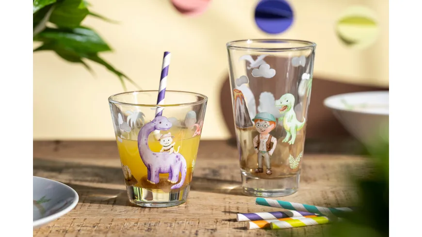 LEONARDO Kinder Trinkglas Bambini Avventura L Dino