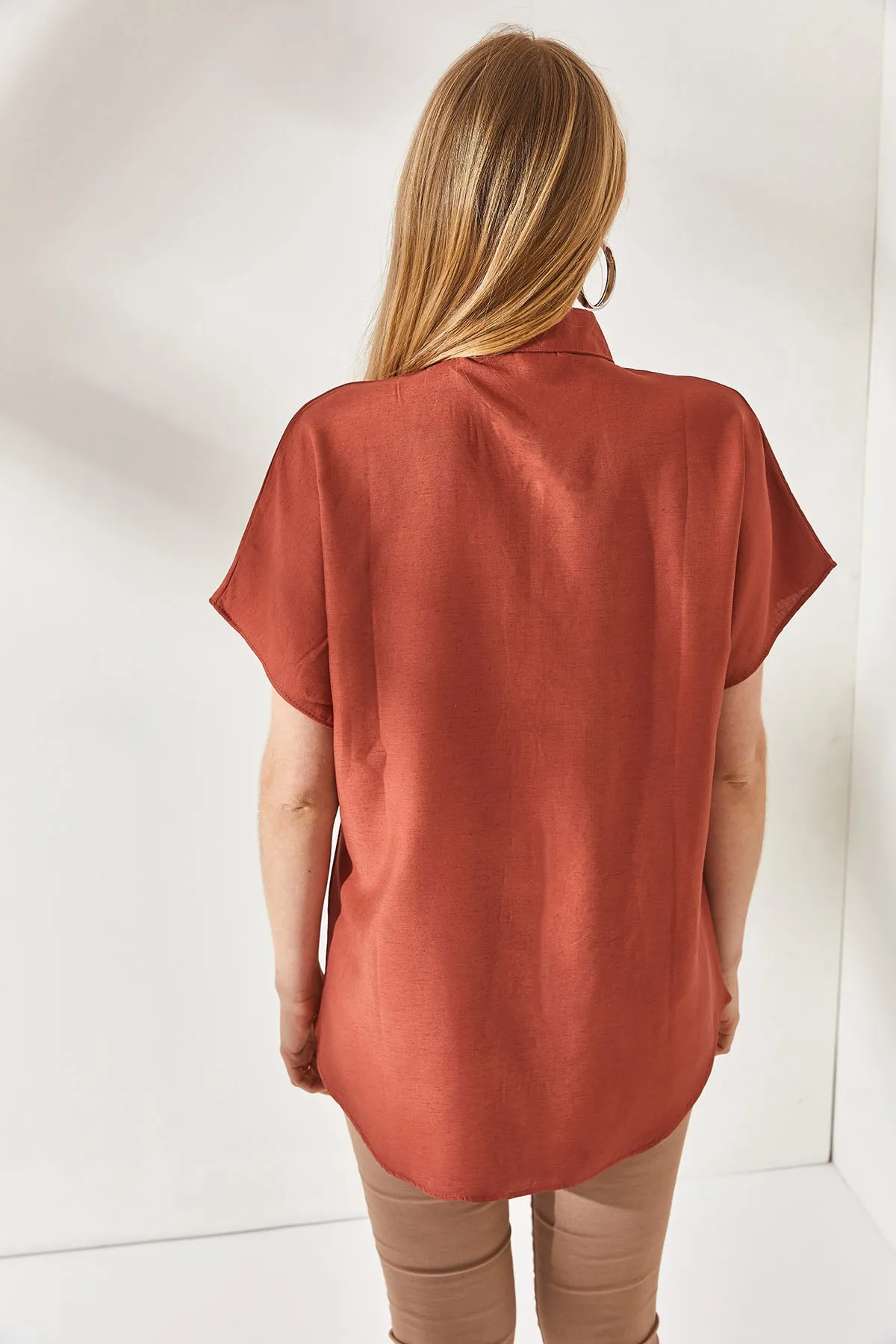 Olalook  Hemd - Orange - Oversized