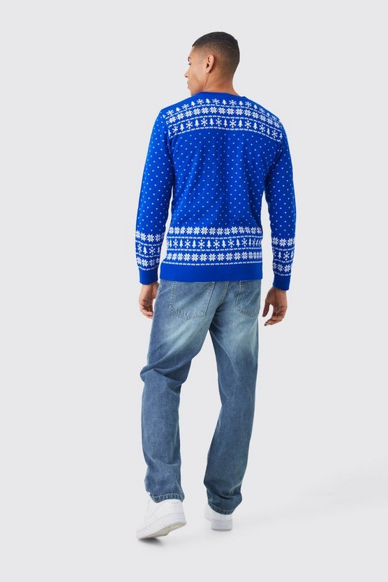 Pullover mit Driving Home For Xmas Print