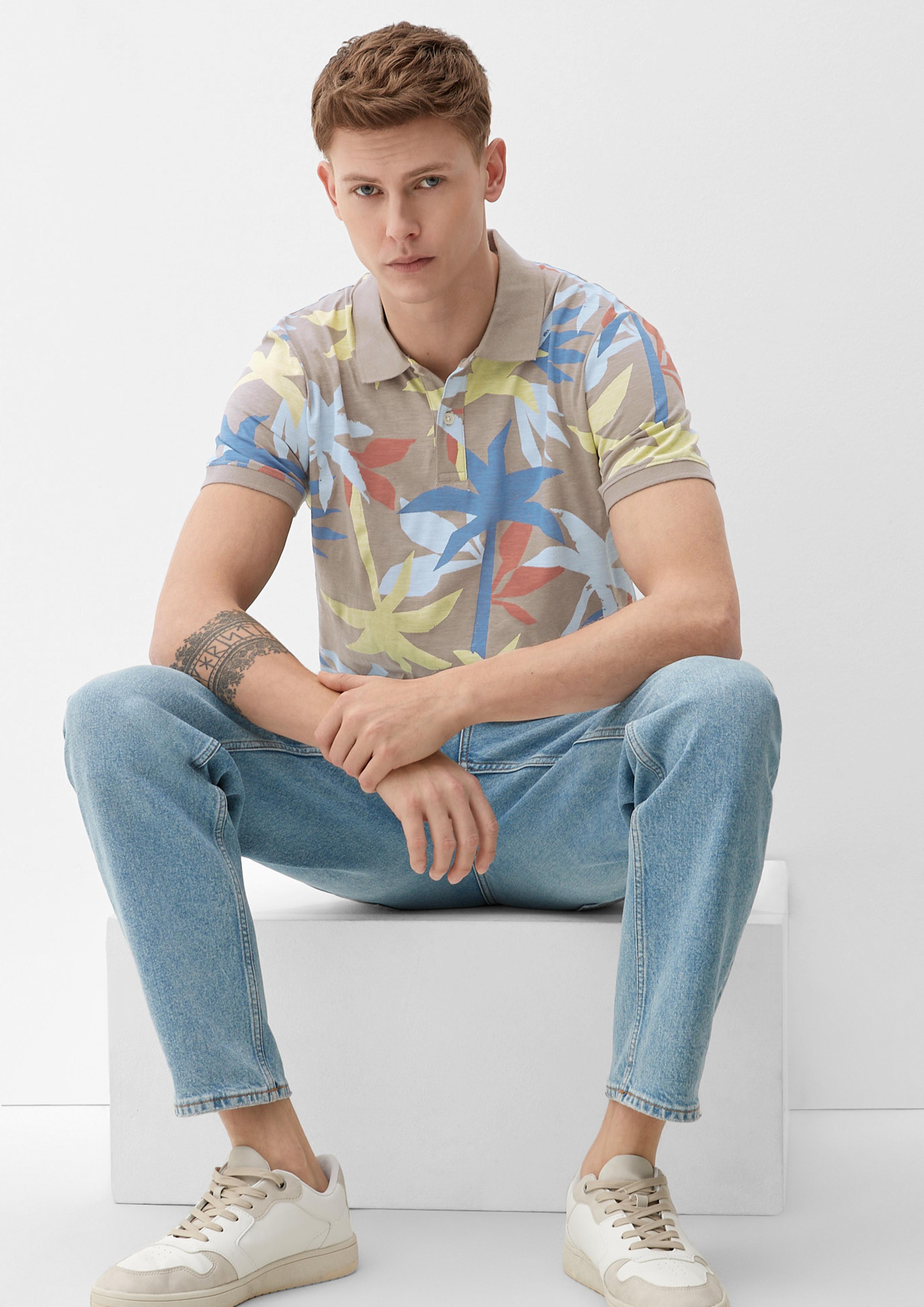 Poloshirt mit Allover-Print  2131471-81A2