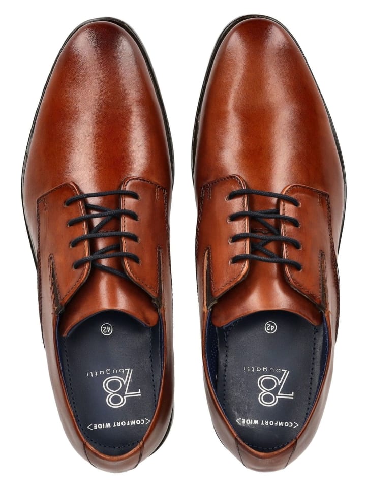 Bugatti Businessschuhe in Cognac günstig kaufen