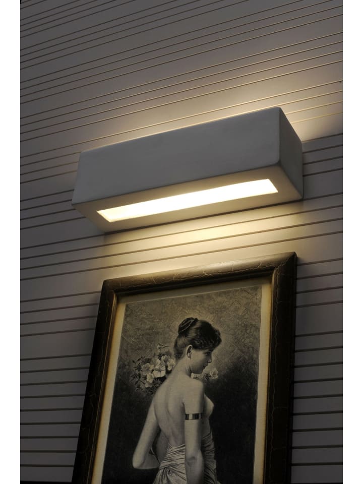 Nice Lamps Wandleuchte VEGA in Keramik weiß rechteckig moderne lampe E27 LED NICE LAMPS günstig kaufen onesize