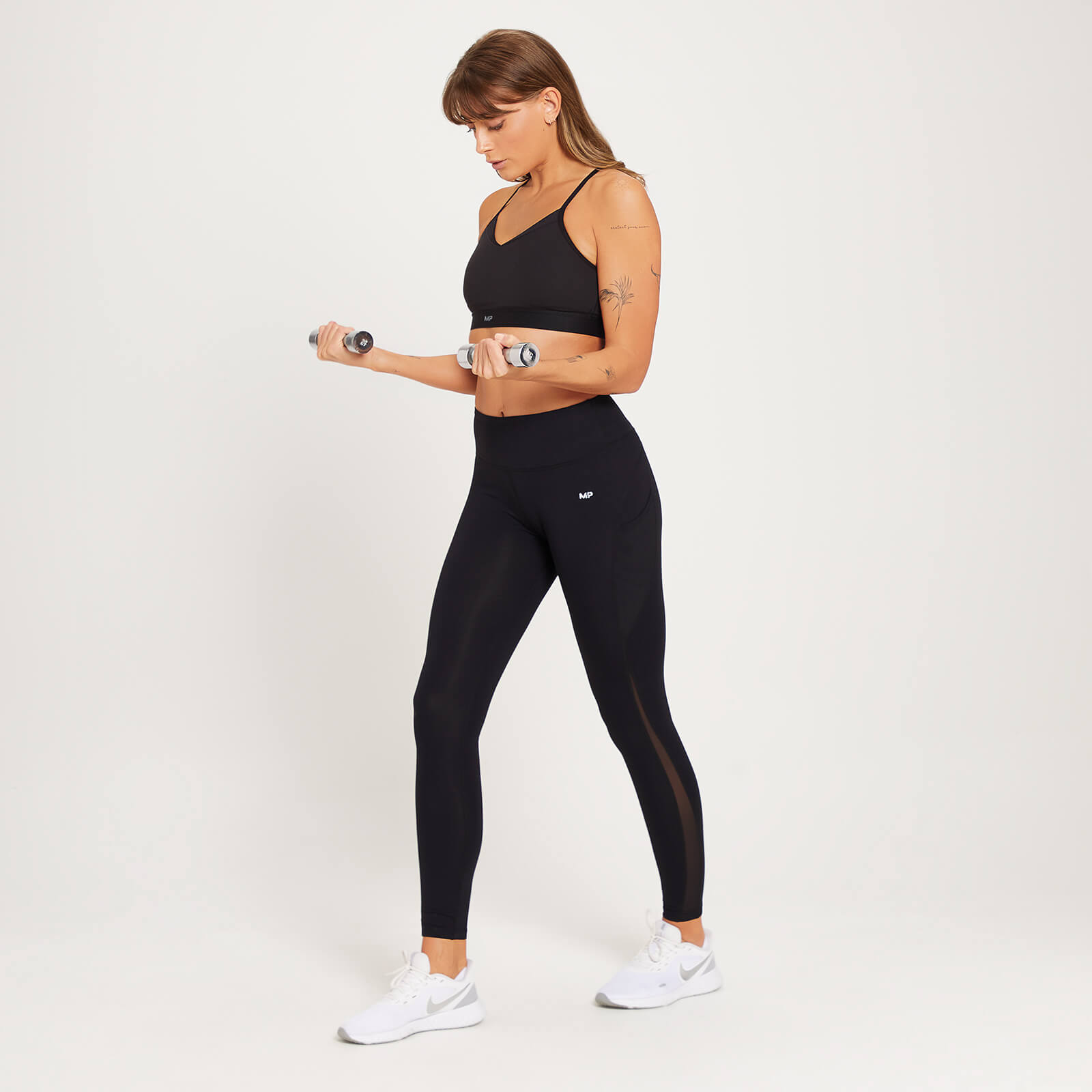 MP Women's Power Ultra Strappy Sports Bra - Black
