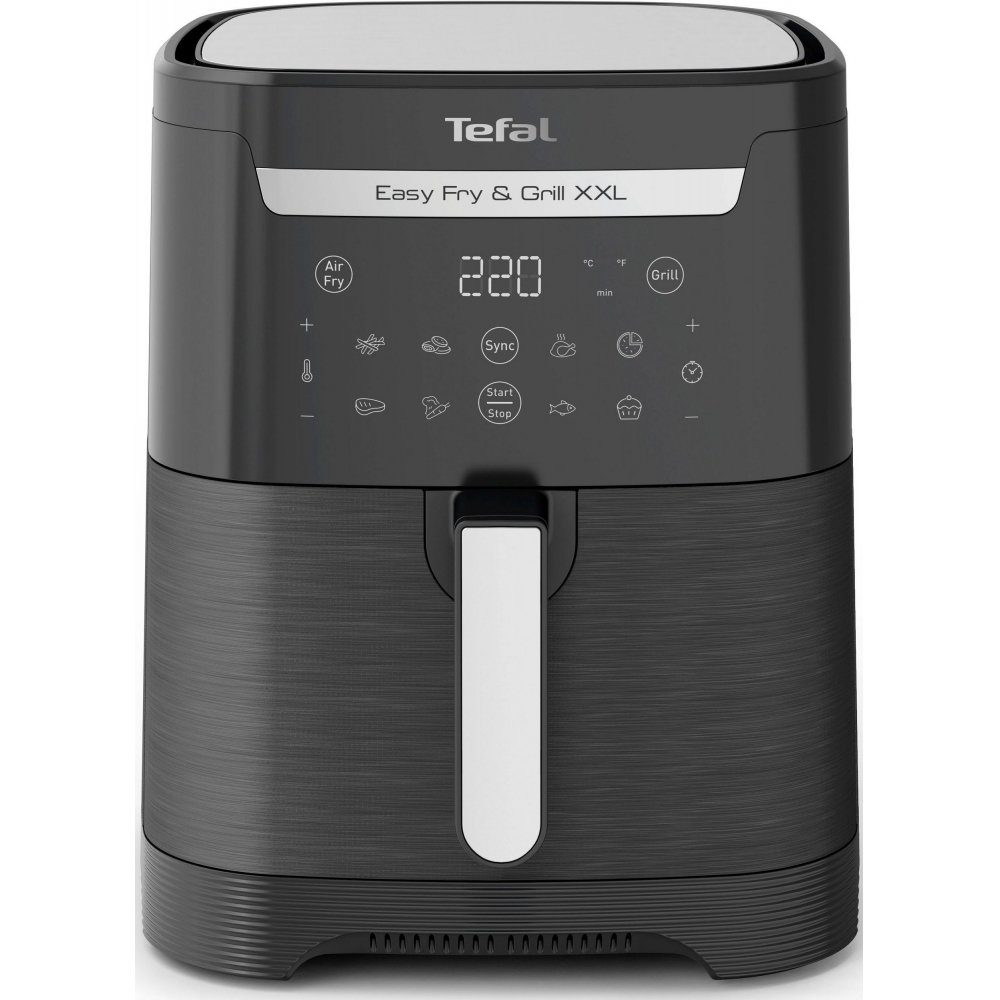 Tefal Heißluftfritteuse EY8018 Easy Fry & Grill XXL - Heißluftfritteuse - schwarz, 1830 W