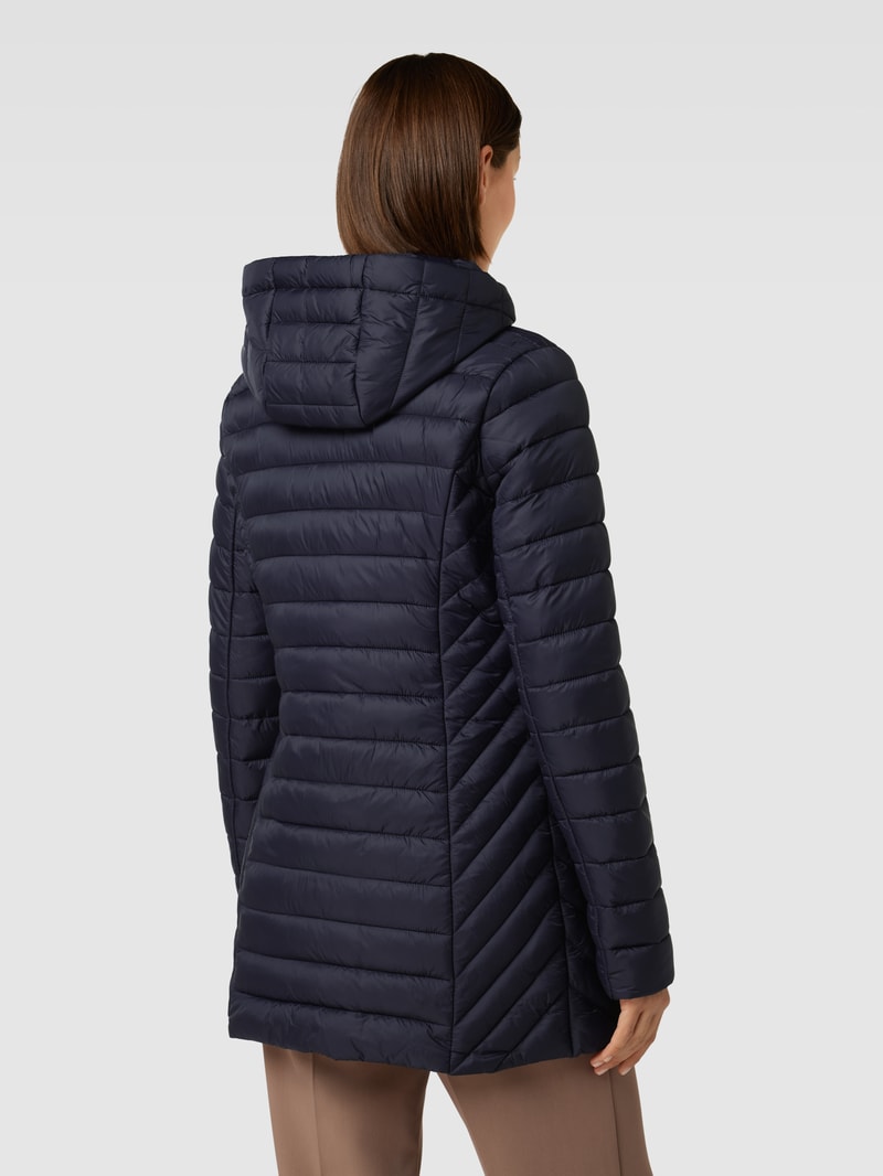 Steppjacke mit Reißverschlusstaschen in marineblau