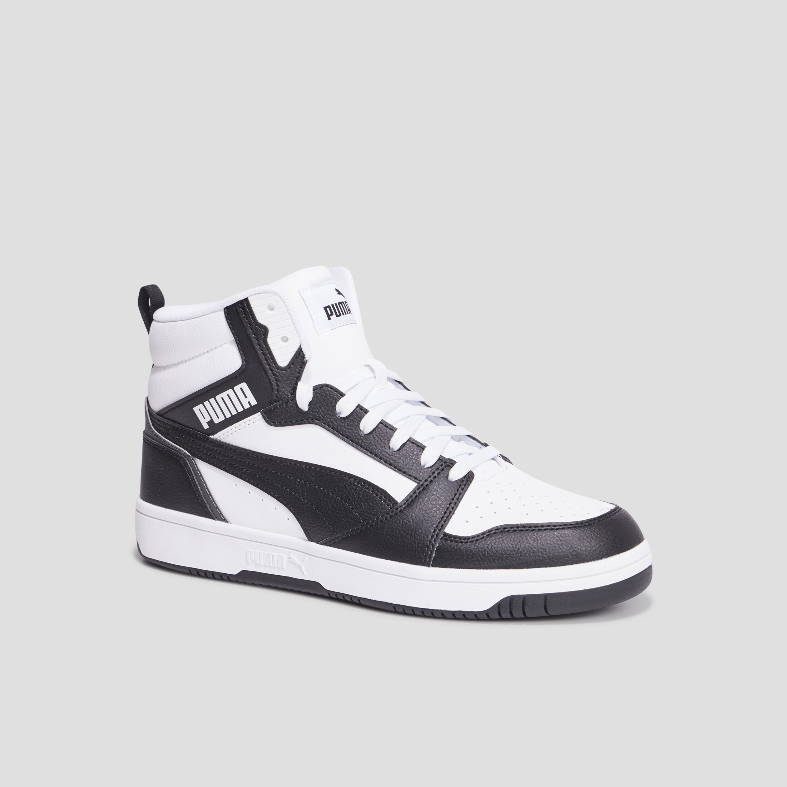 Baskets montantes à lacets Puma Rebound noir homme | La Halle