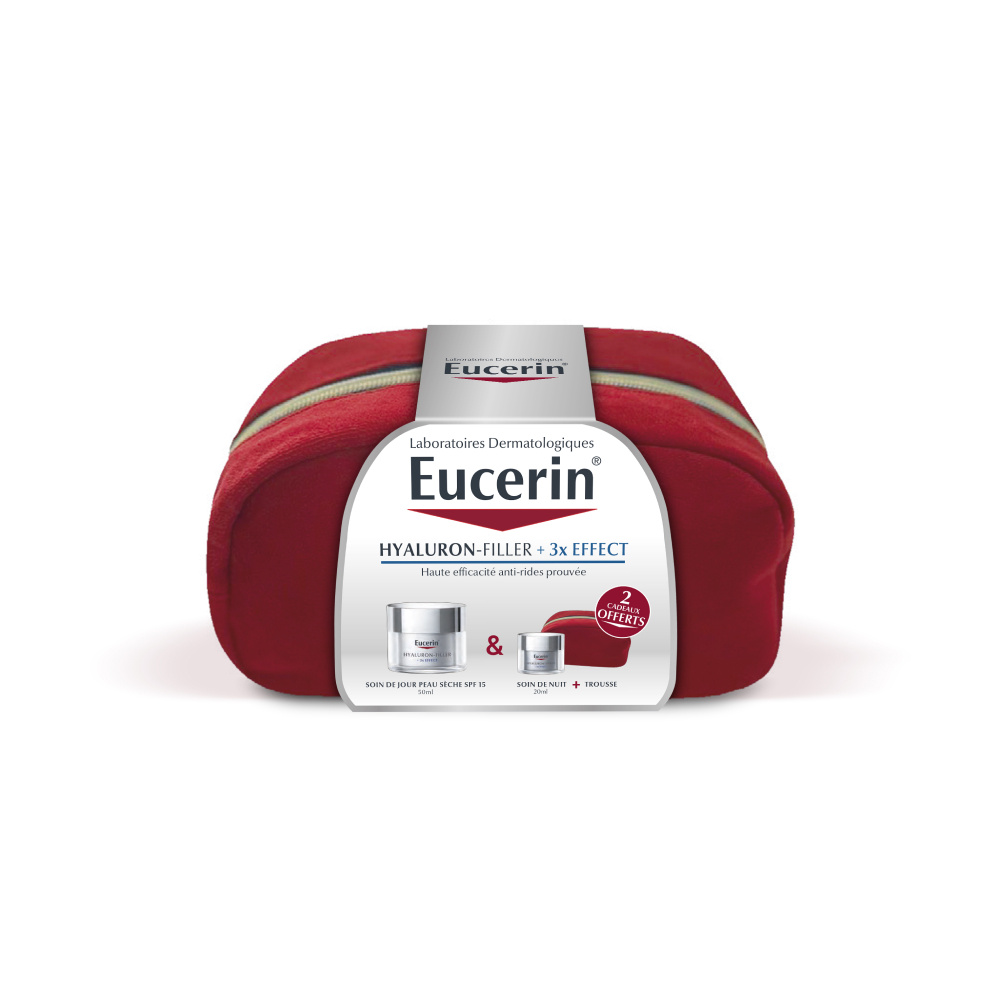 eucerin Trousse Routine Anti-Âge Soin de Jour +Soin de Nuit Offert Eucerin Trousse