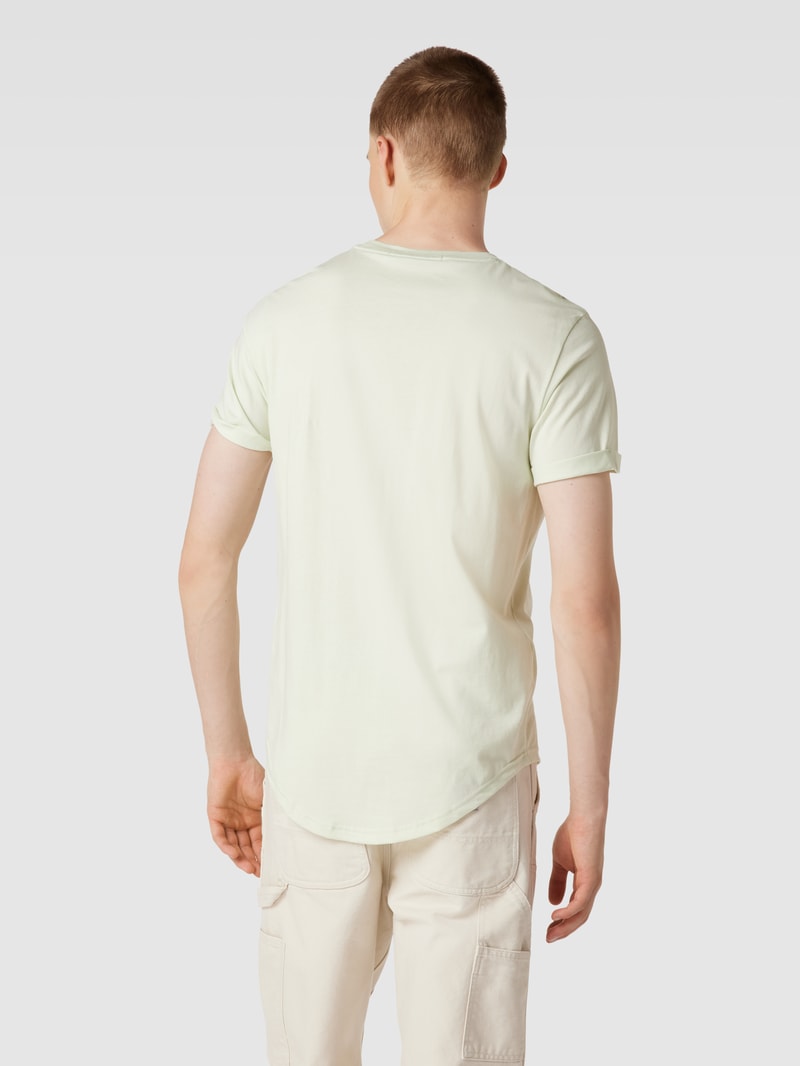 T-Shirt mit Label-Badge in mint