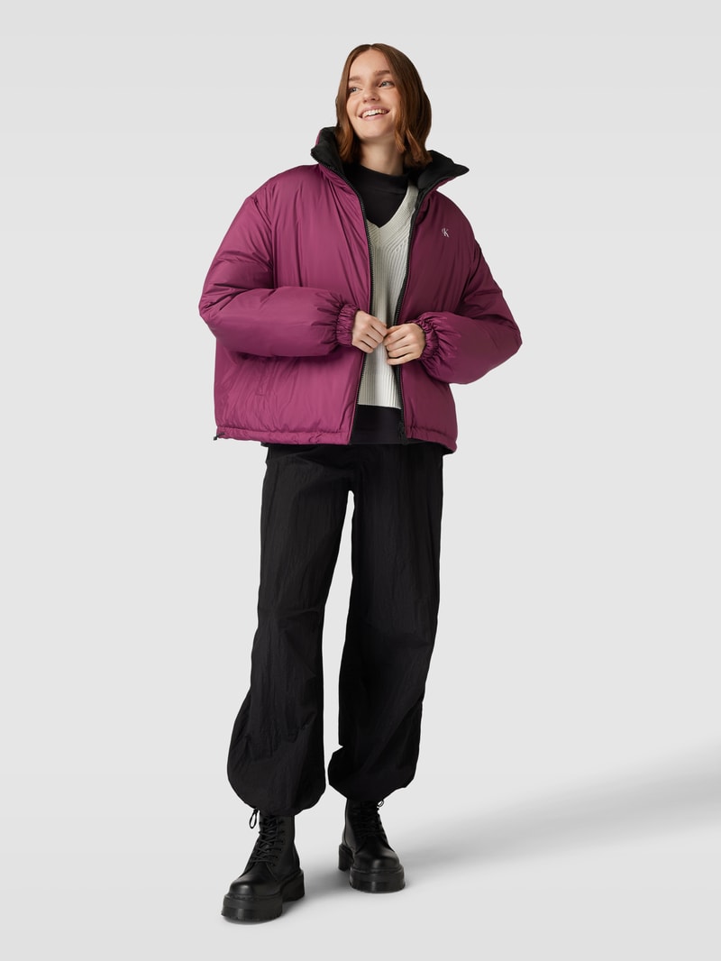 Jacke mit Logo-Print in black