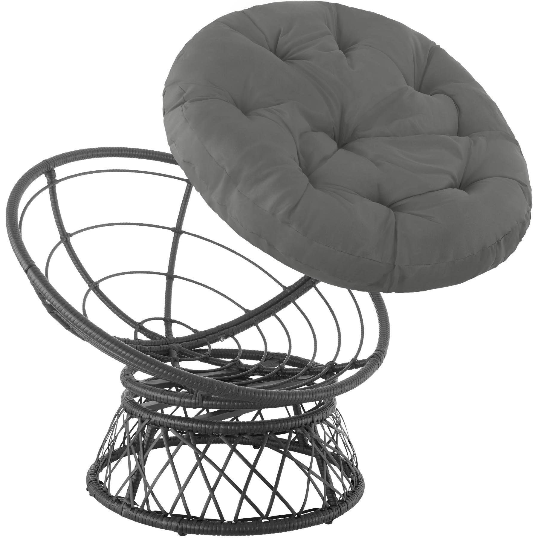 tectake Rattanstuhl Gargano (1er, 1 St), Pflegeleicht