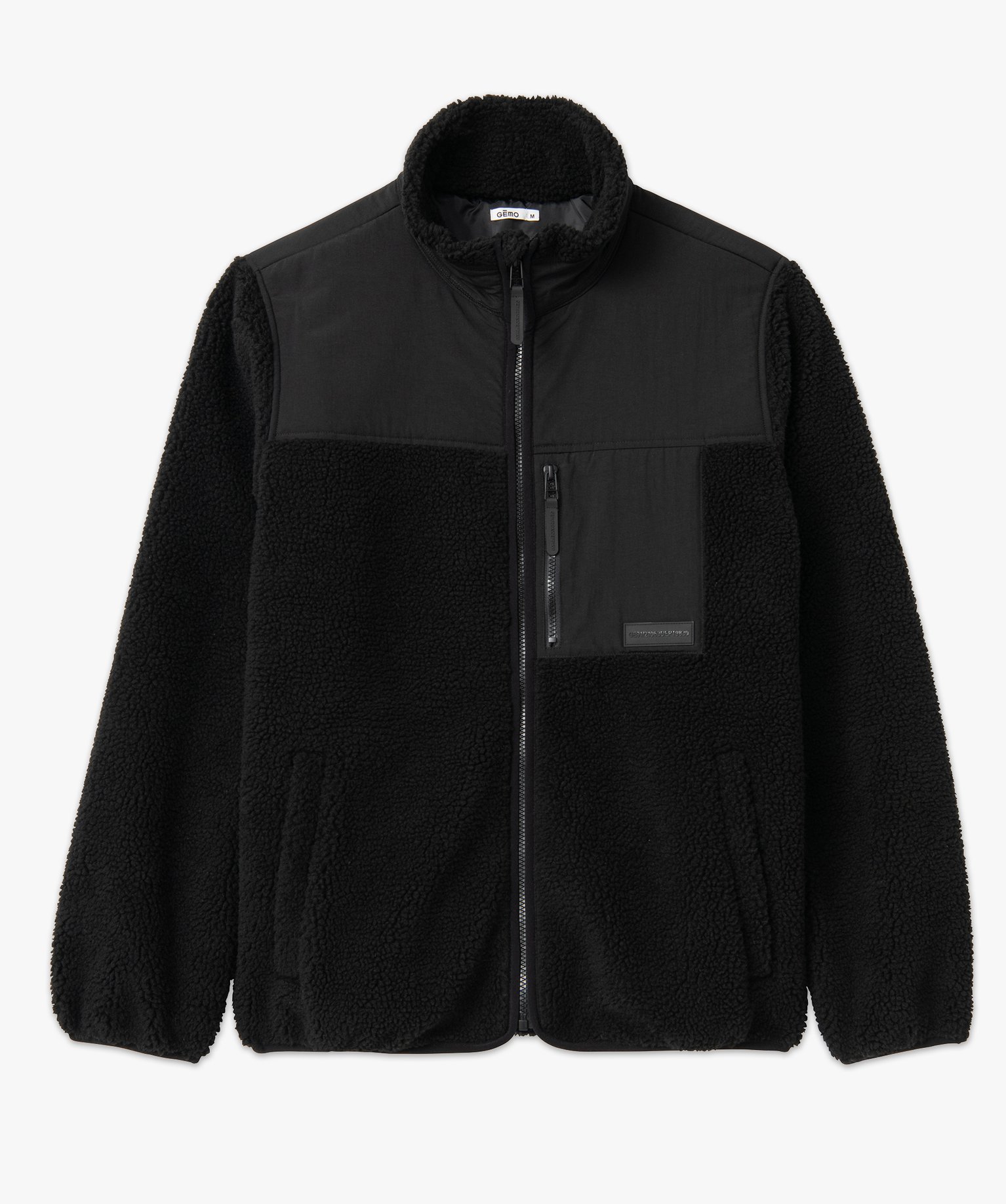 Sweat homme zippé en sherpa beige | GEMO