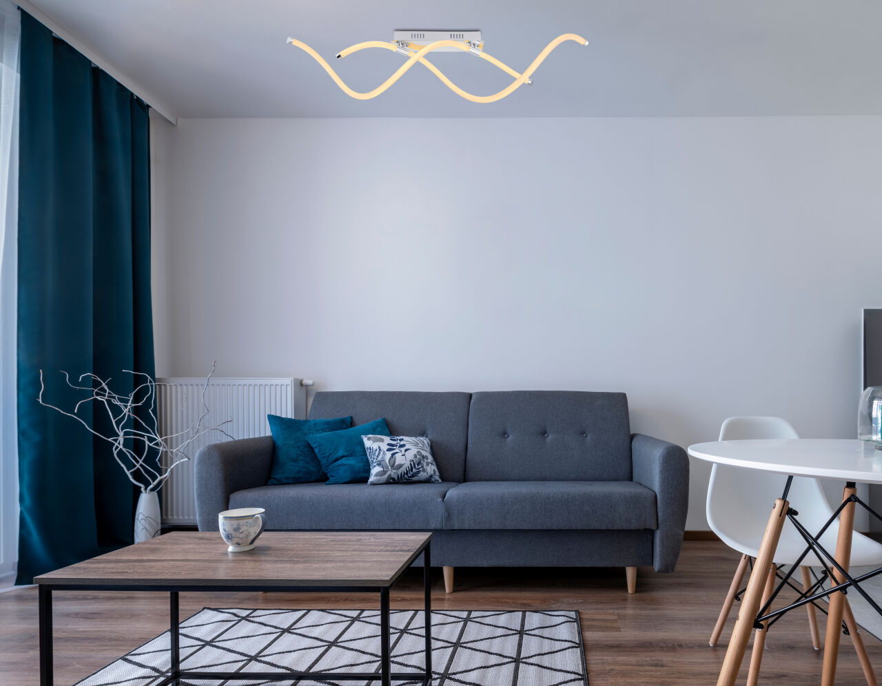 Globo Lighting - KAIA - Deckenleuchte Metall verchromt, LED