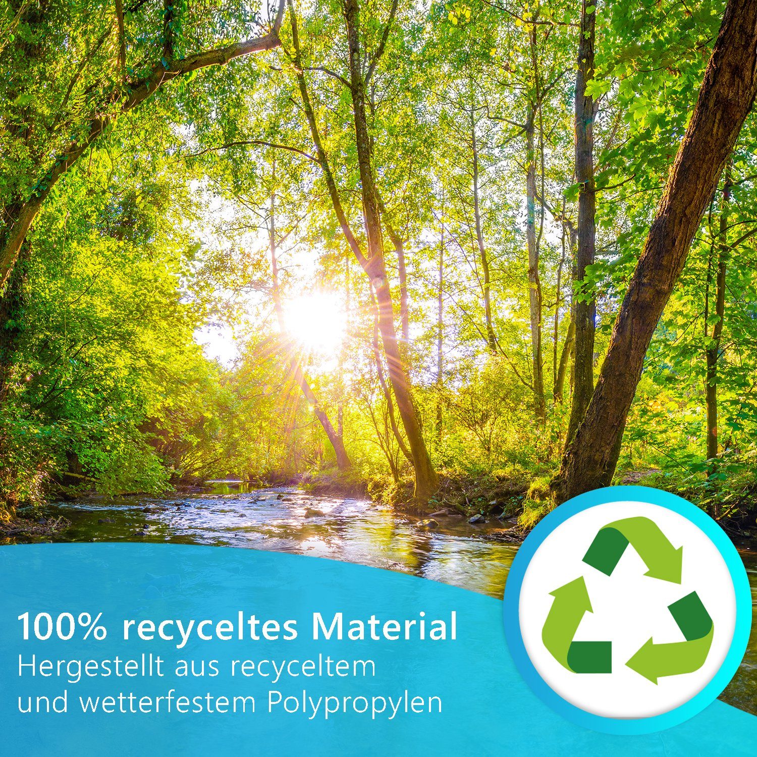 NYVI Komposter Gartenkomposter NYVIGreen Bio-Quick - Schnellkomposter aus Kunststoff, 230 l, (1 St), Thermokomposter - Pflegeleicht, Steckmontage ohne Werkzeug