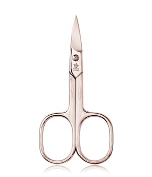 Pfeilring Schere strichmattiert, vergoldet Nagelschere-1 Stk