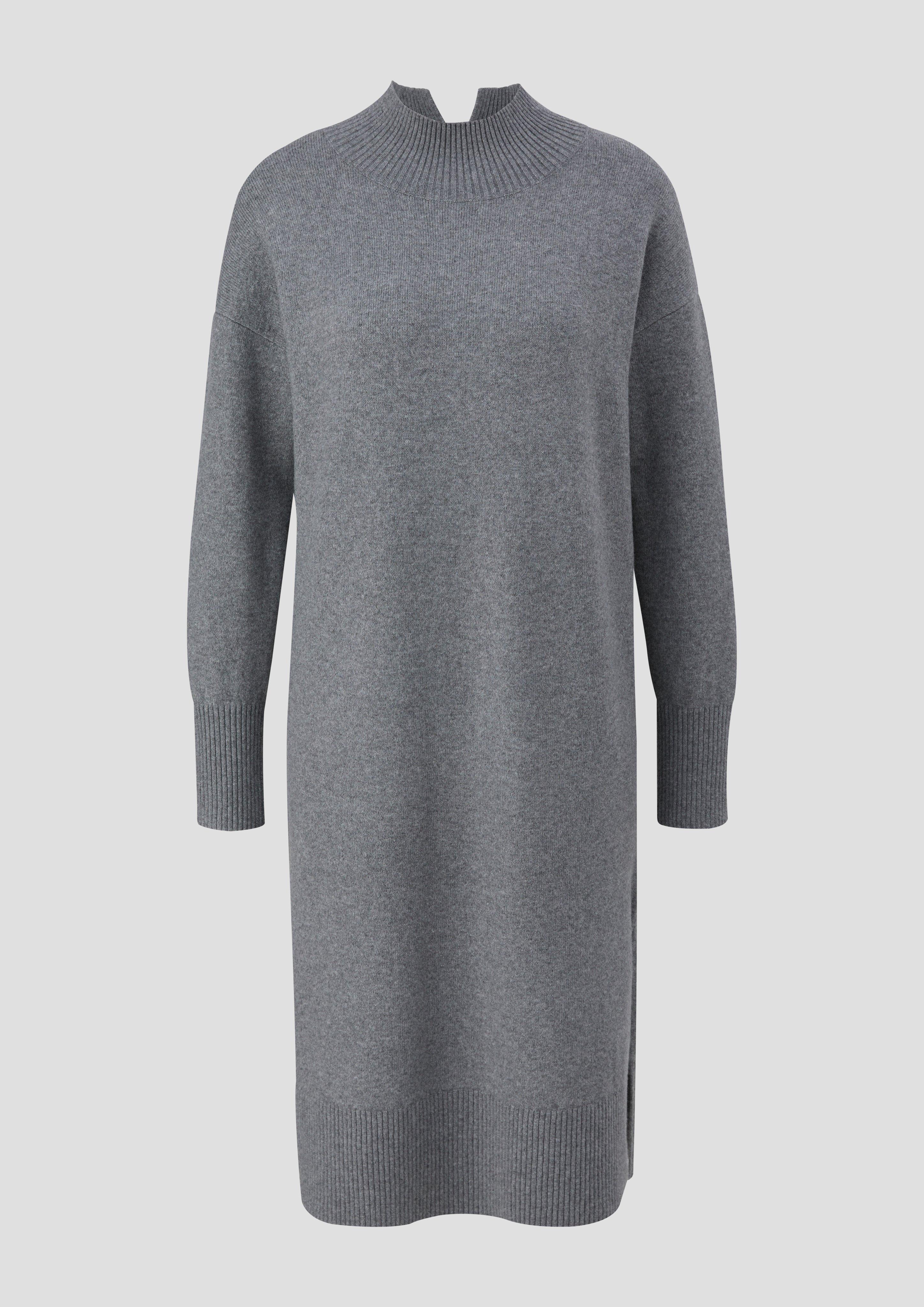 Strickkleid mit Kragenschlitz  2141803-9730