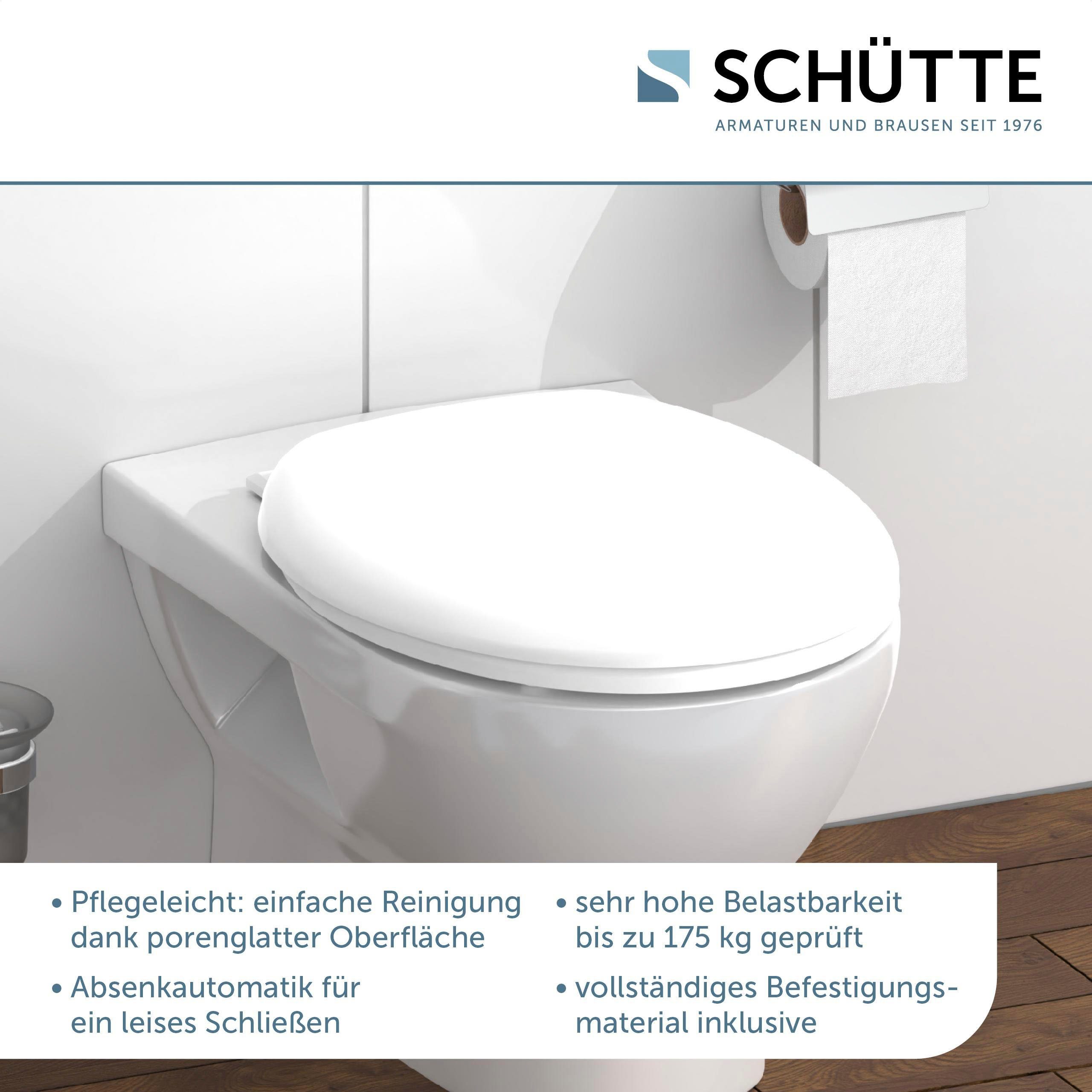 Schütte WC-Sitz UNI, Duroplast, Absenkautomatik