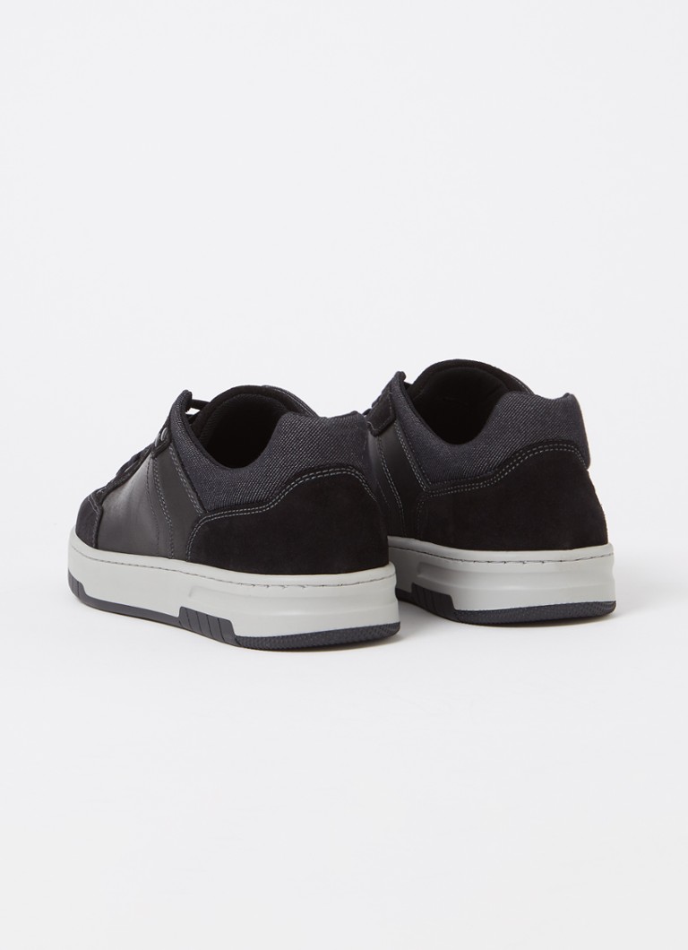 Δερμάτινα sneakers Dune London Teff με σουέτ λεπτομέρειες